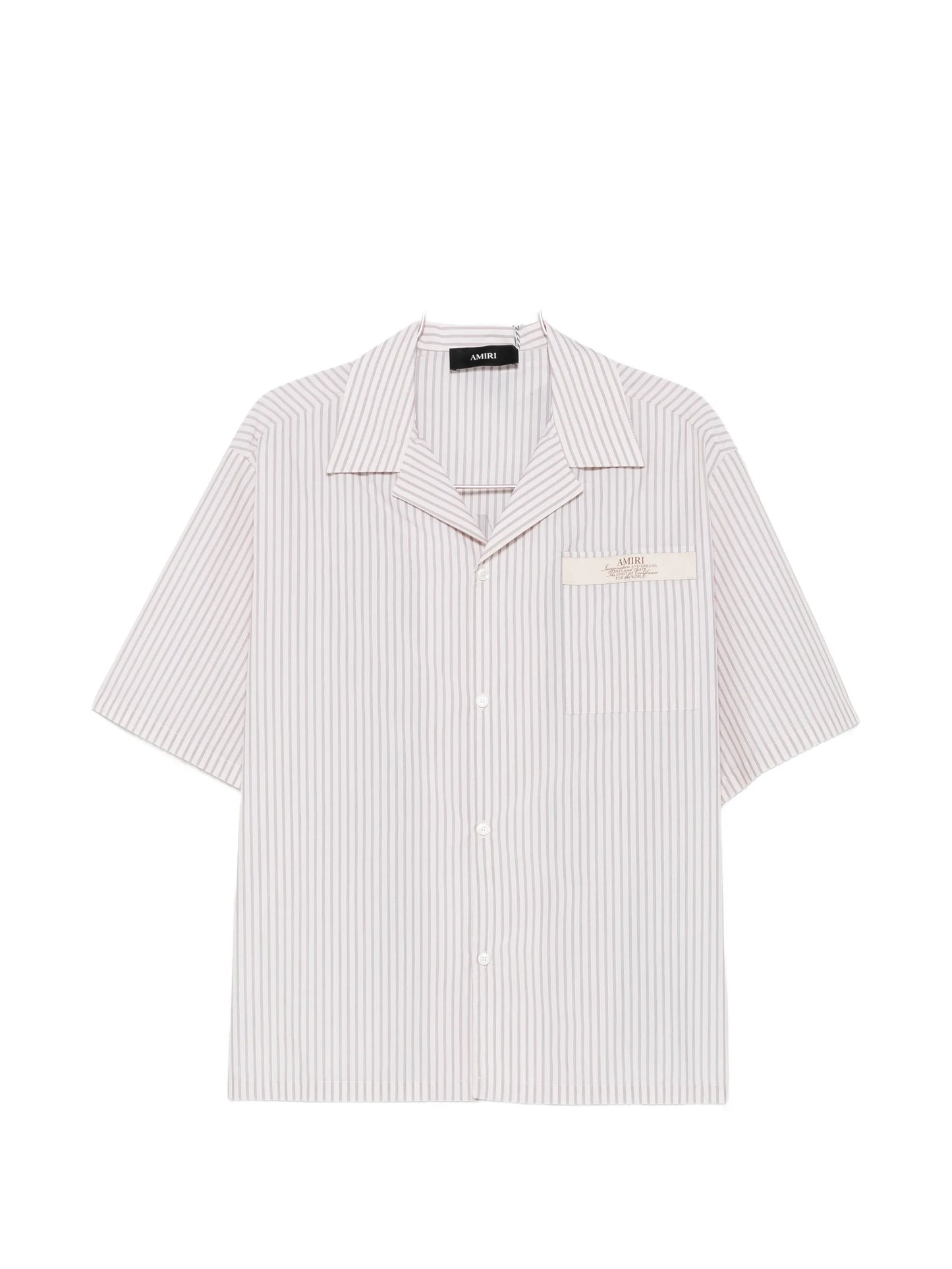 striped short-sleeve shirt