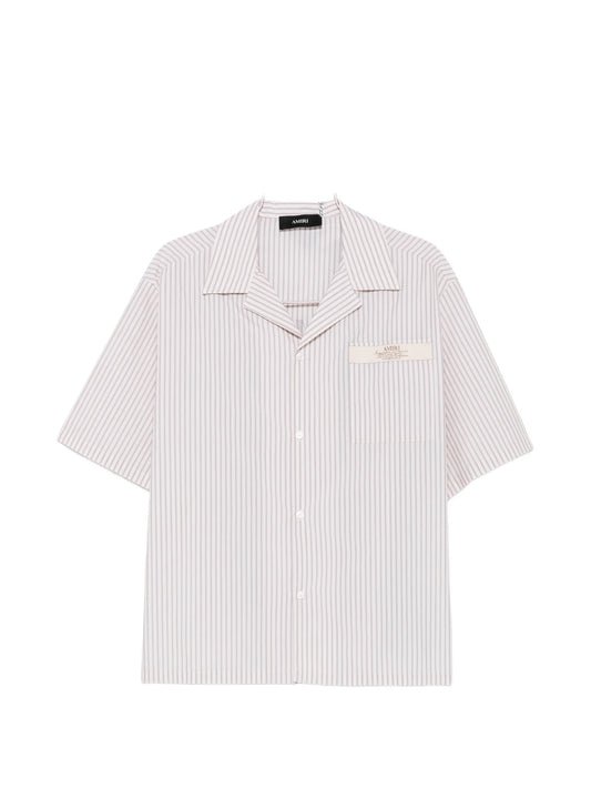 striped short-sleeve shirt