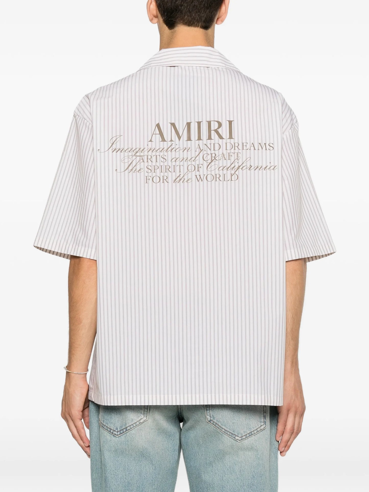 striped short-sleeve shirt