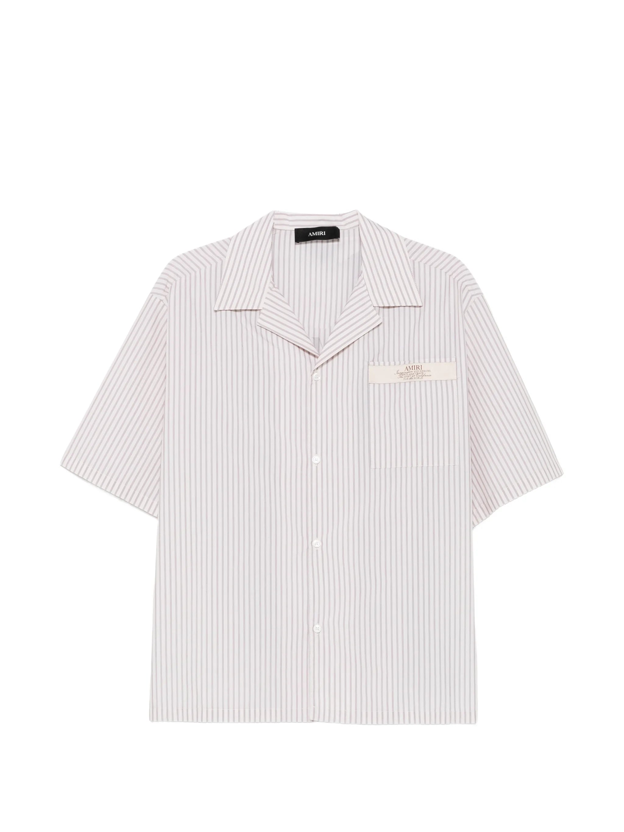 striped short-sleeve shirt