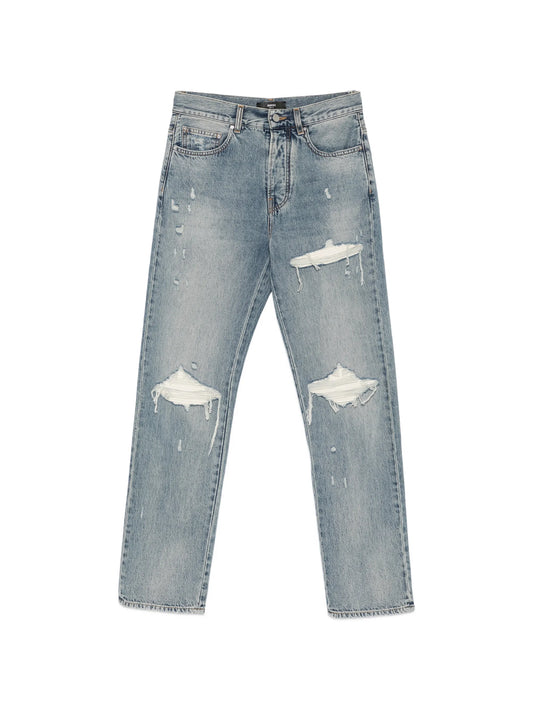 suede straight MX1 jeans