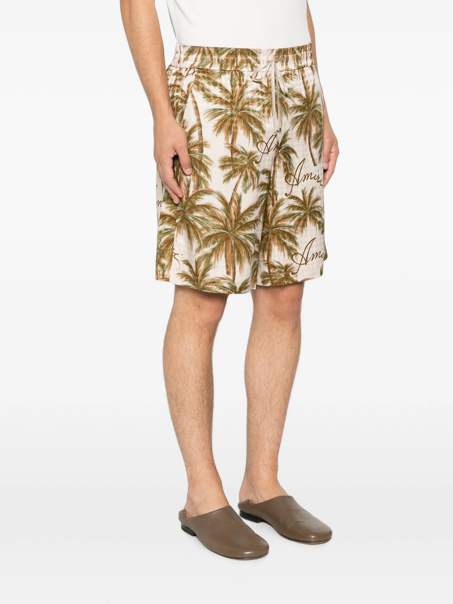 logo-print shorts