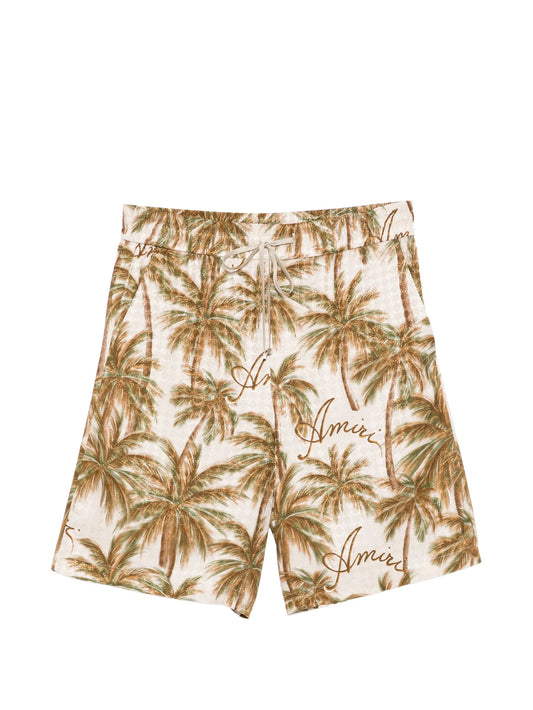 logo-print shorts