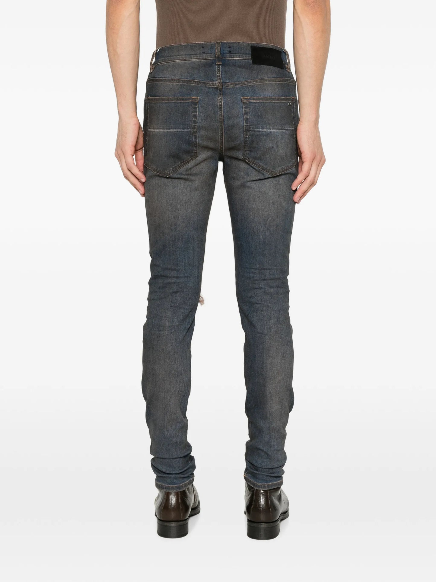 Ultrasuede MX1 distressed slim-fit jeans
