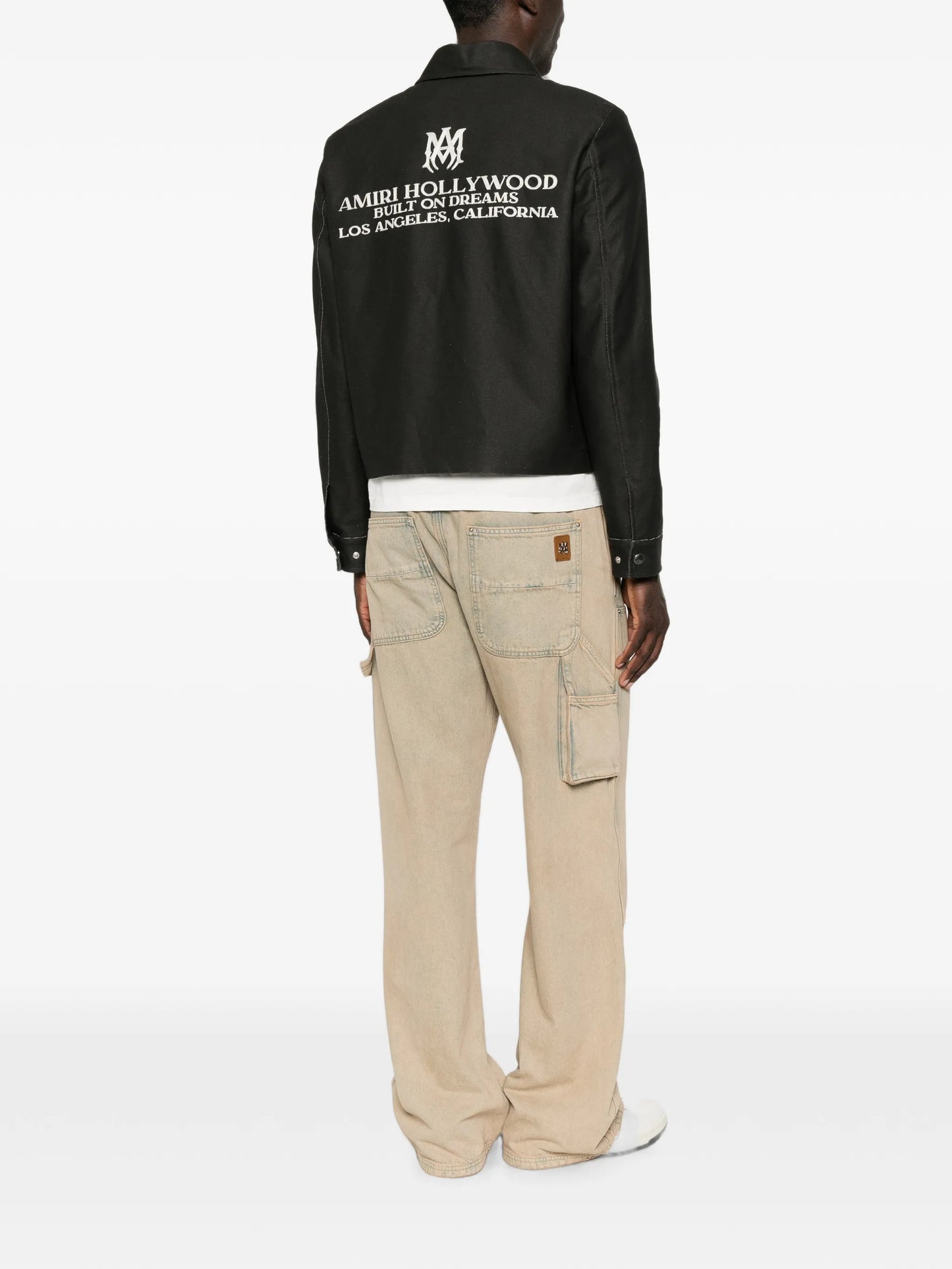 logo-print overshirt