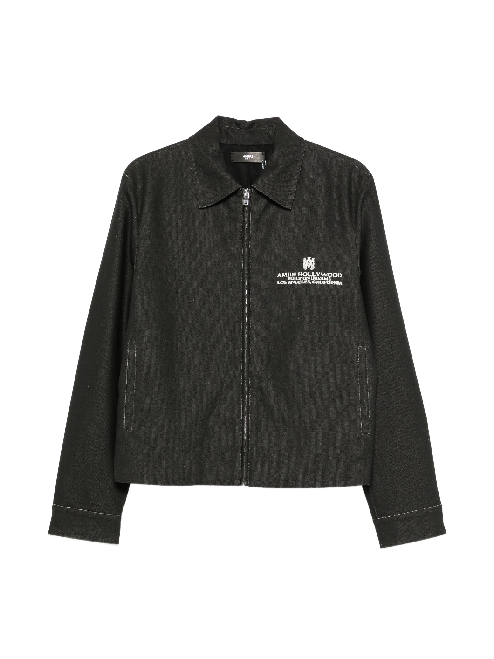 logo-print overshirt