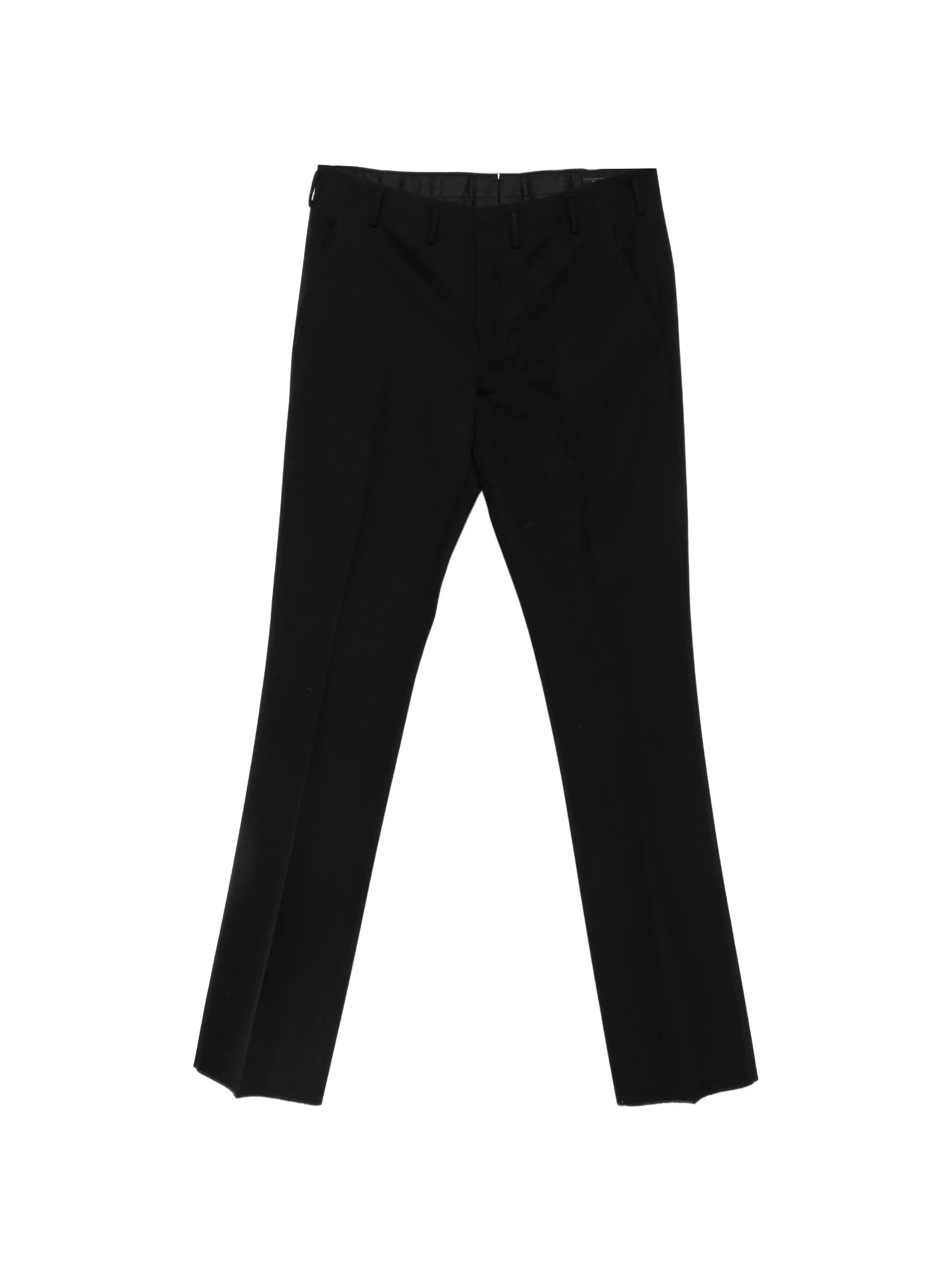 compact-gabardine straight-leg trousers