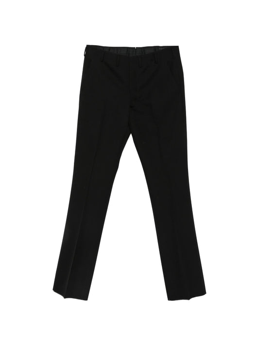 compact-gabardine straight-leg trousers