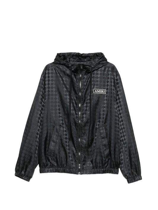 logo-pattern jacket