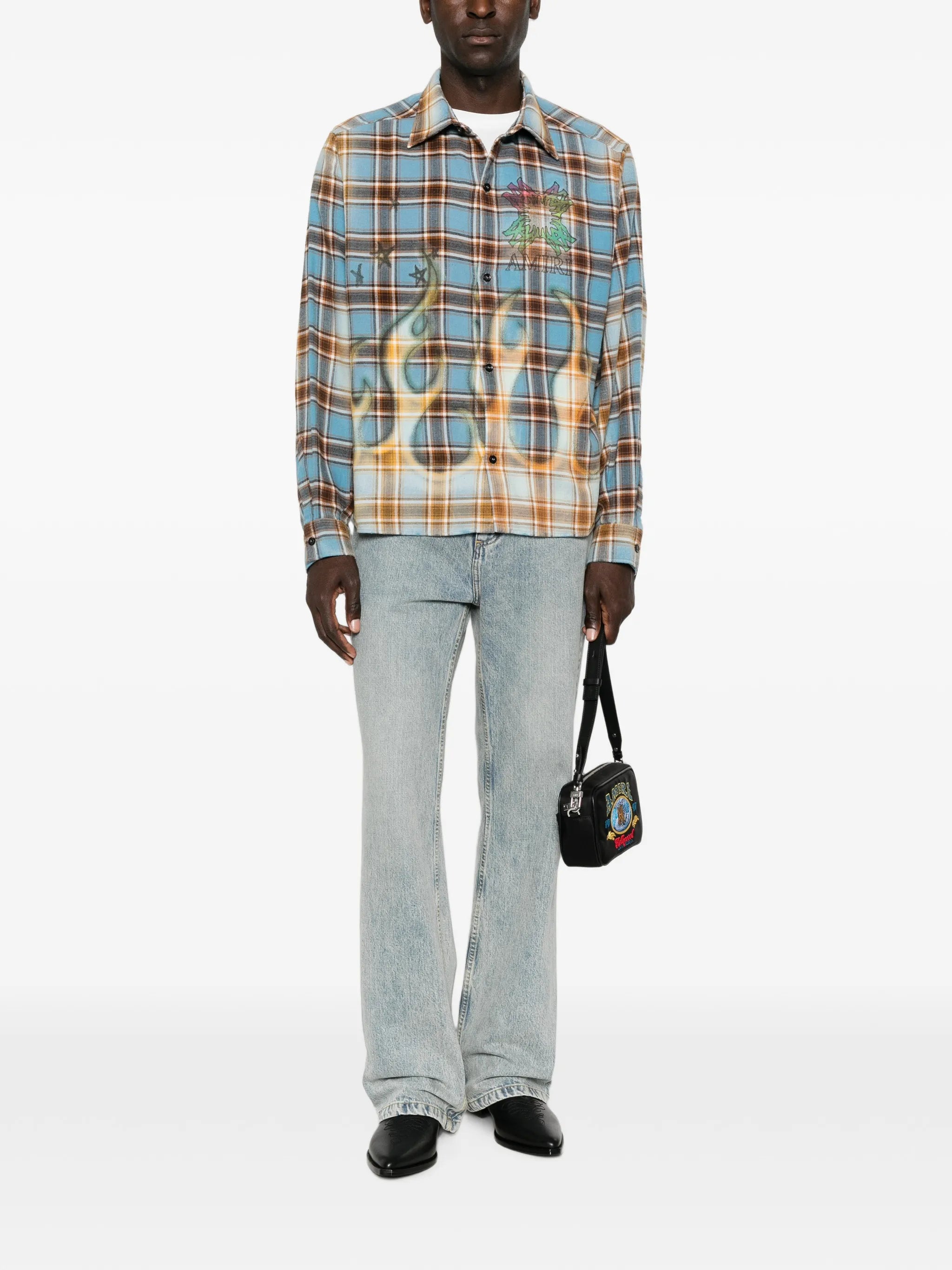 MA Quad flames flannel shirt