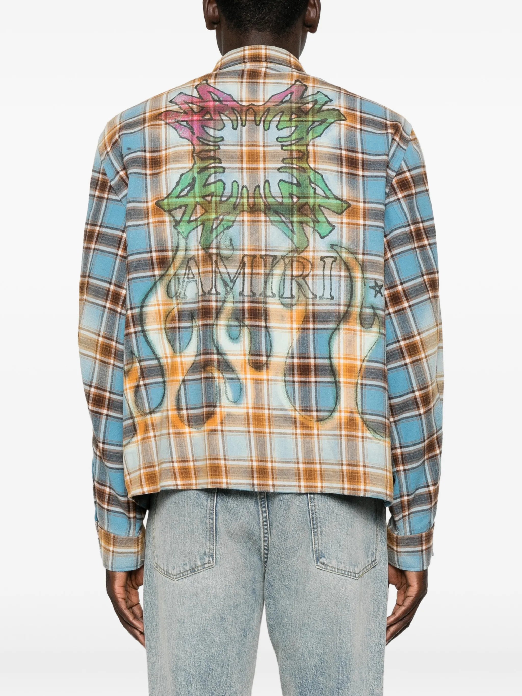 MA Quad flames flannel shirt
