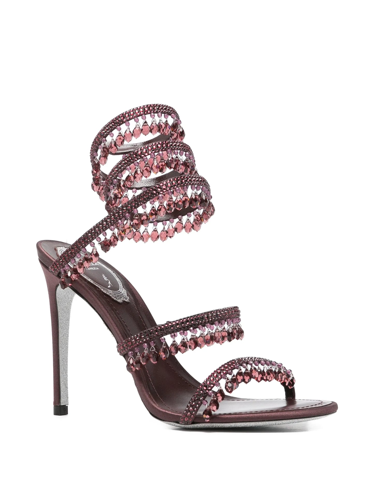 Chandelier crystal-embellished heeled sandals