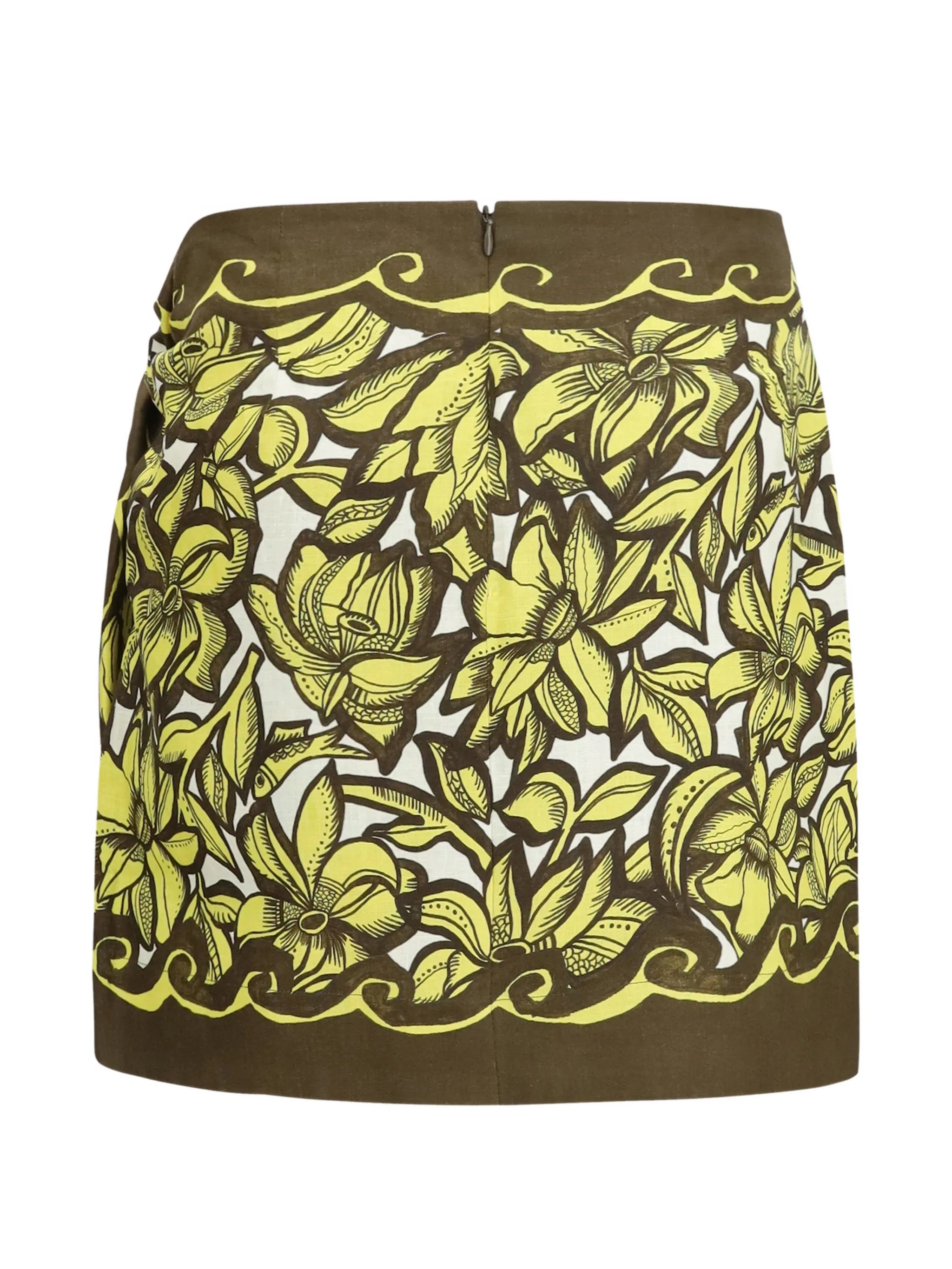 Mona wrap-style mini skirt
