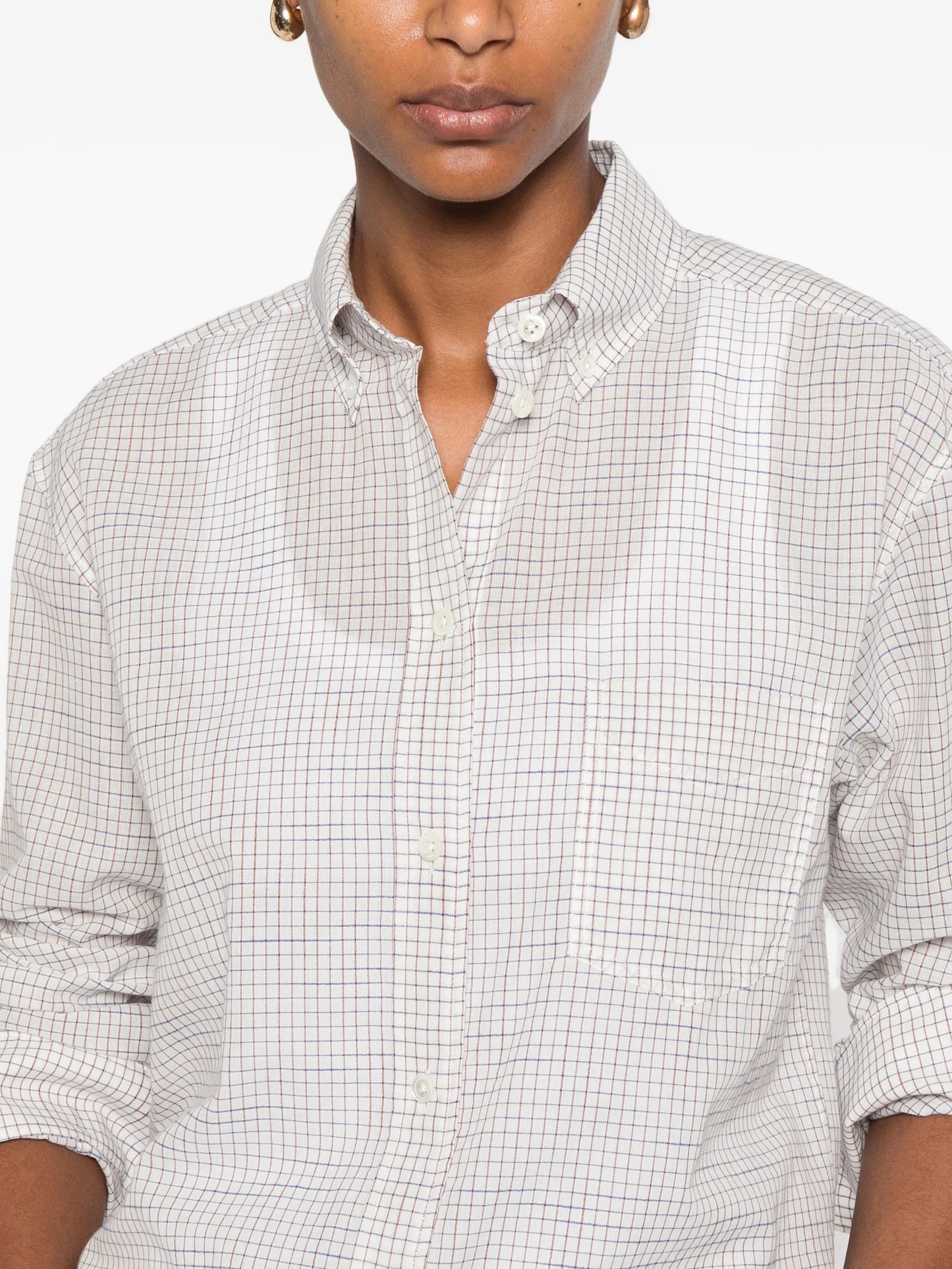 Dalan check-pattern long-sleeve shirt