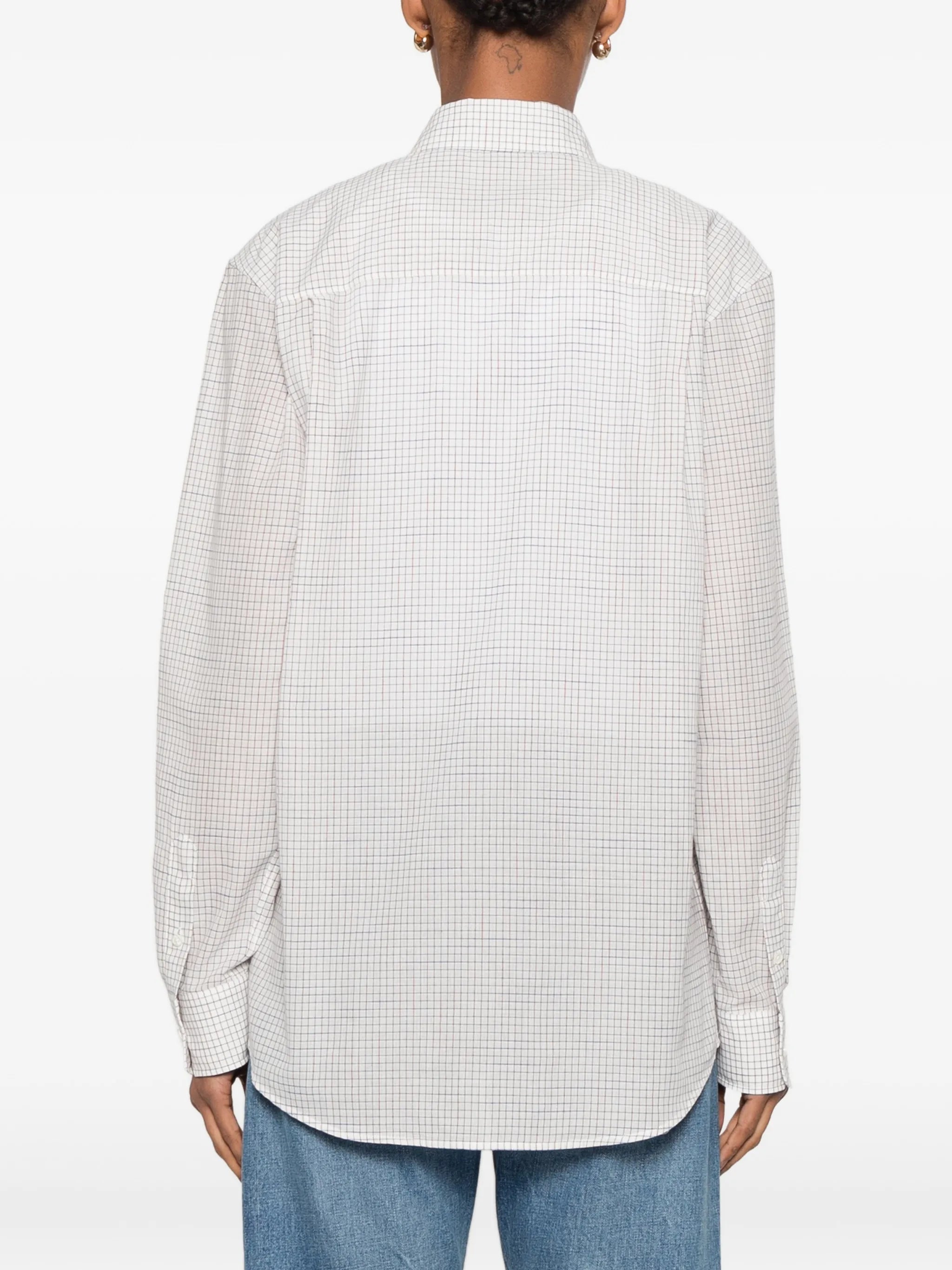 Dalan check-pattern long-sleeve shirt