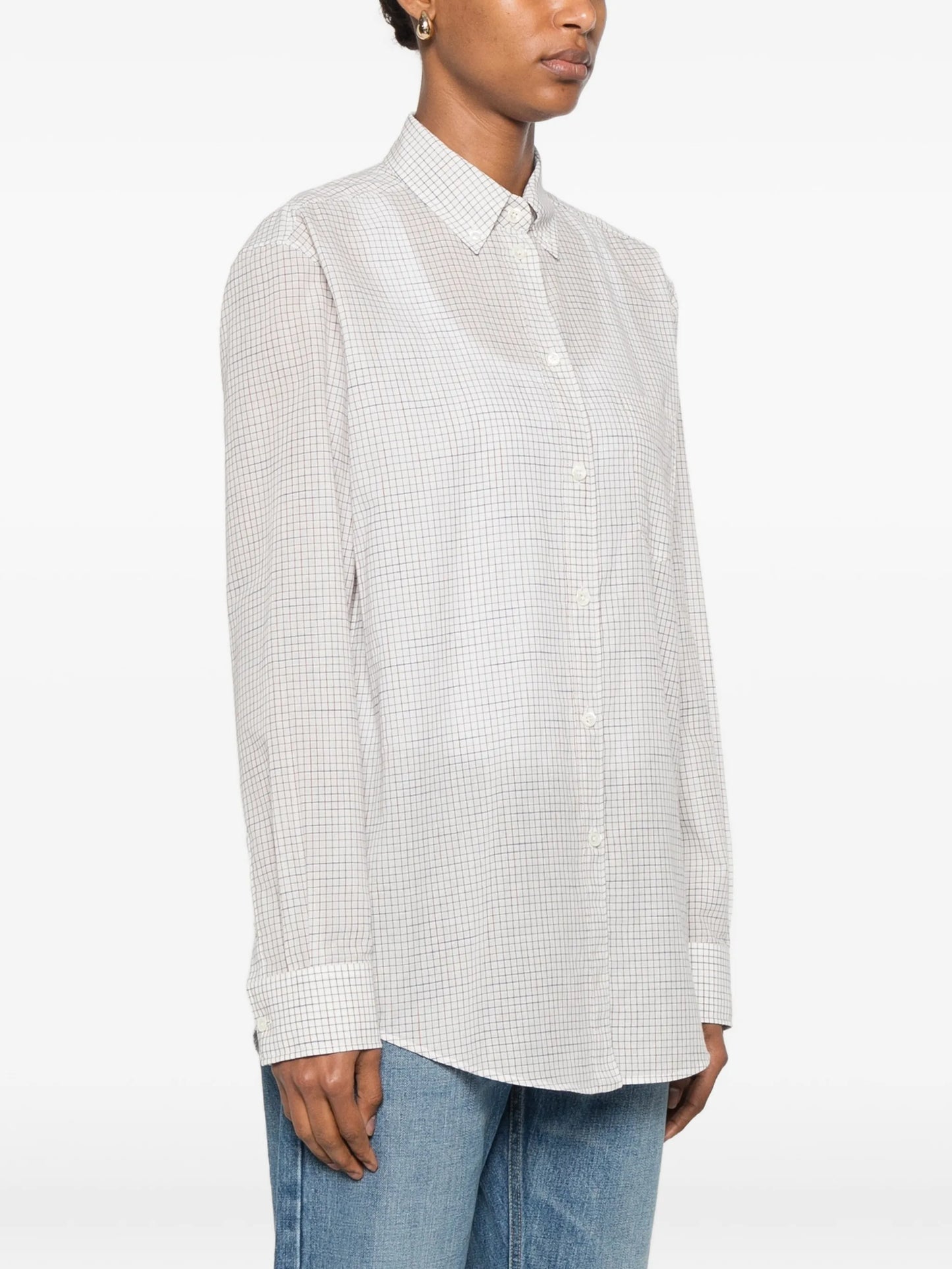Dalan check-pattern long-sleeve shirt