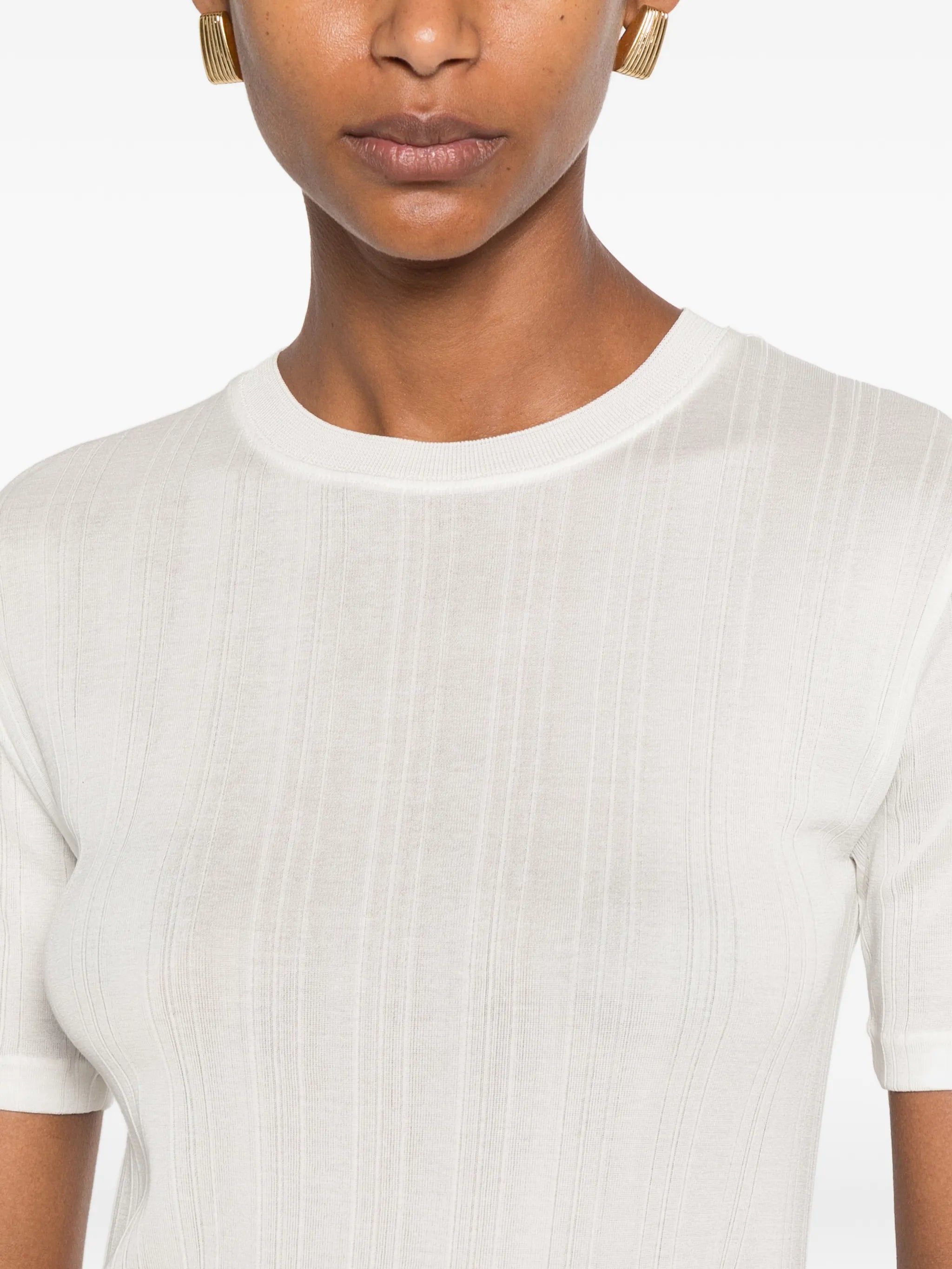 Etina ribbed short-sleeve T-shirt