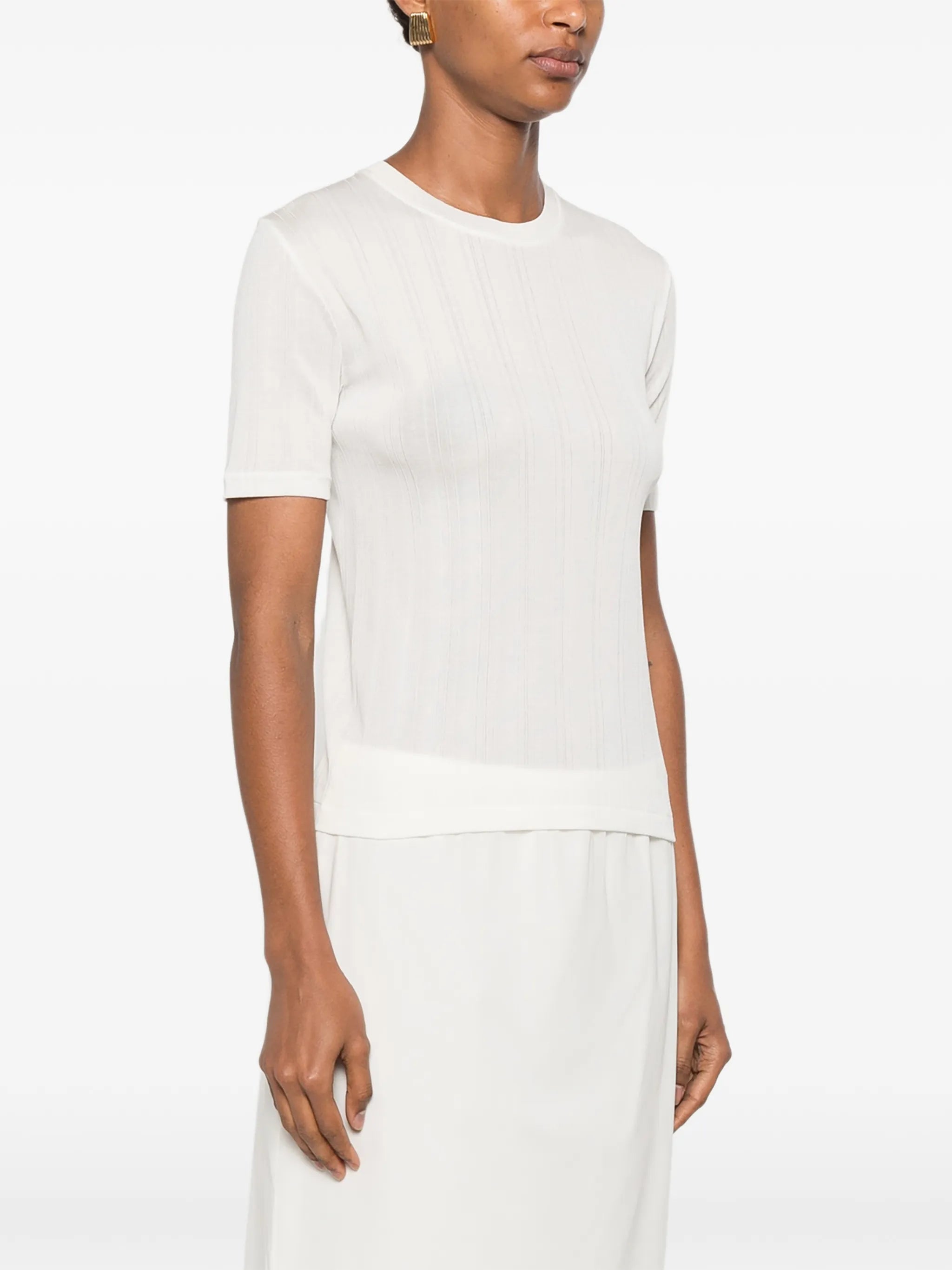 Etina ribbed short-sleeve T-shirt