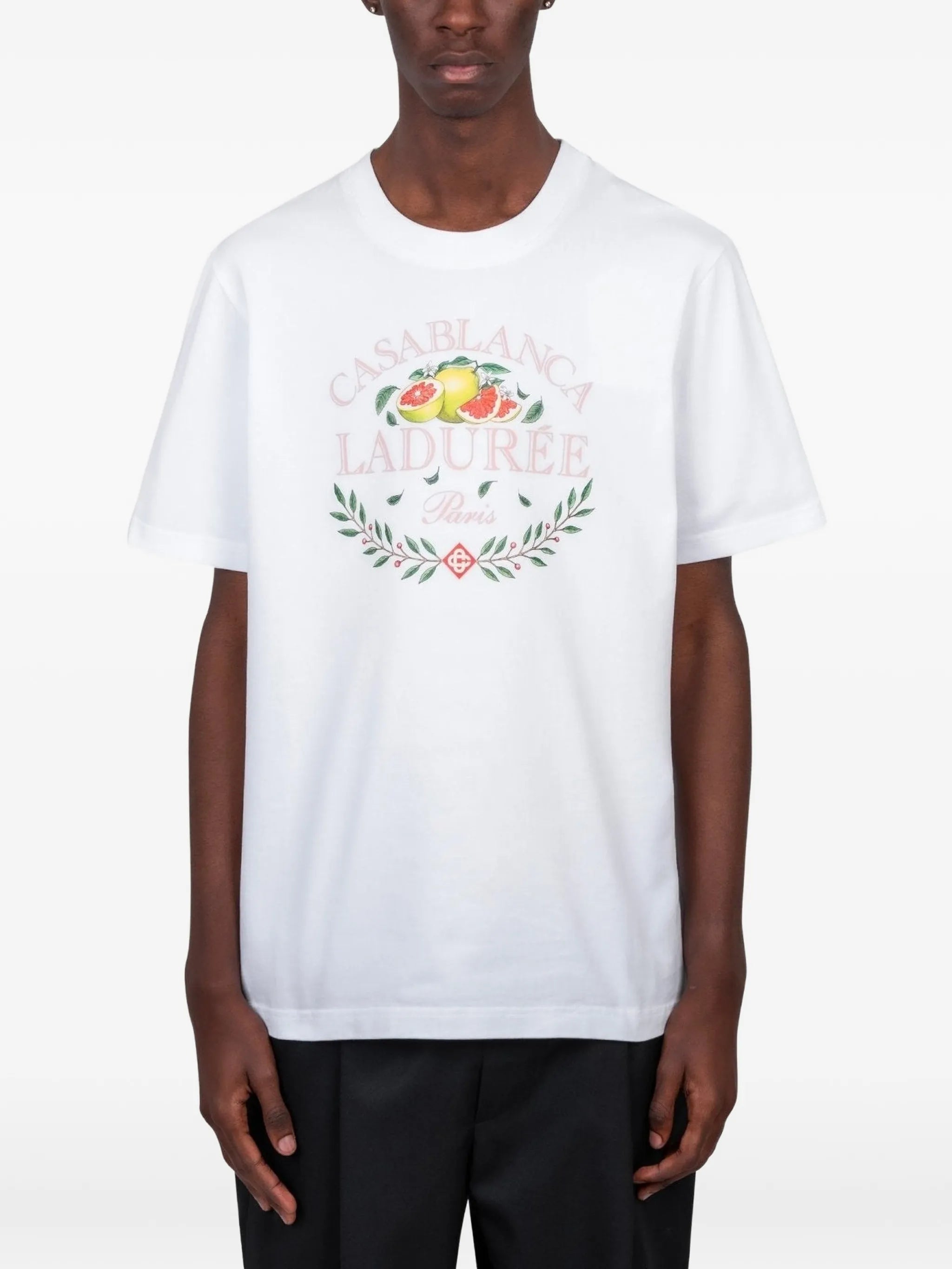x Casablanca Laduree white short sleeve T‑shirt
