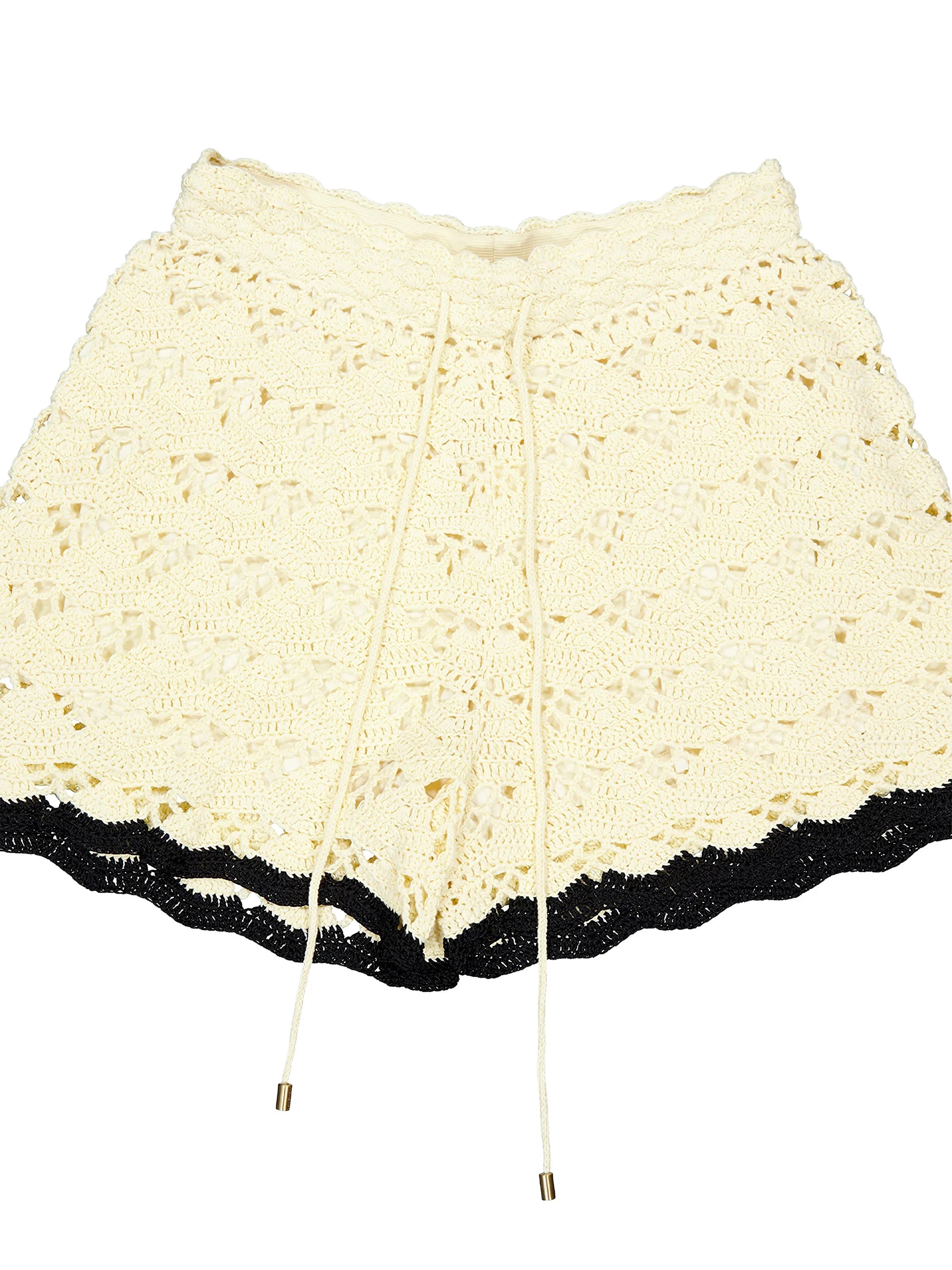 Aster crochet shorts