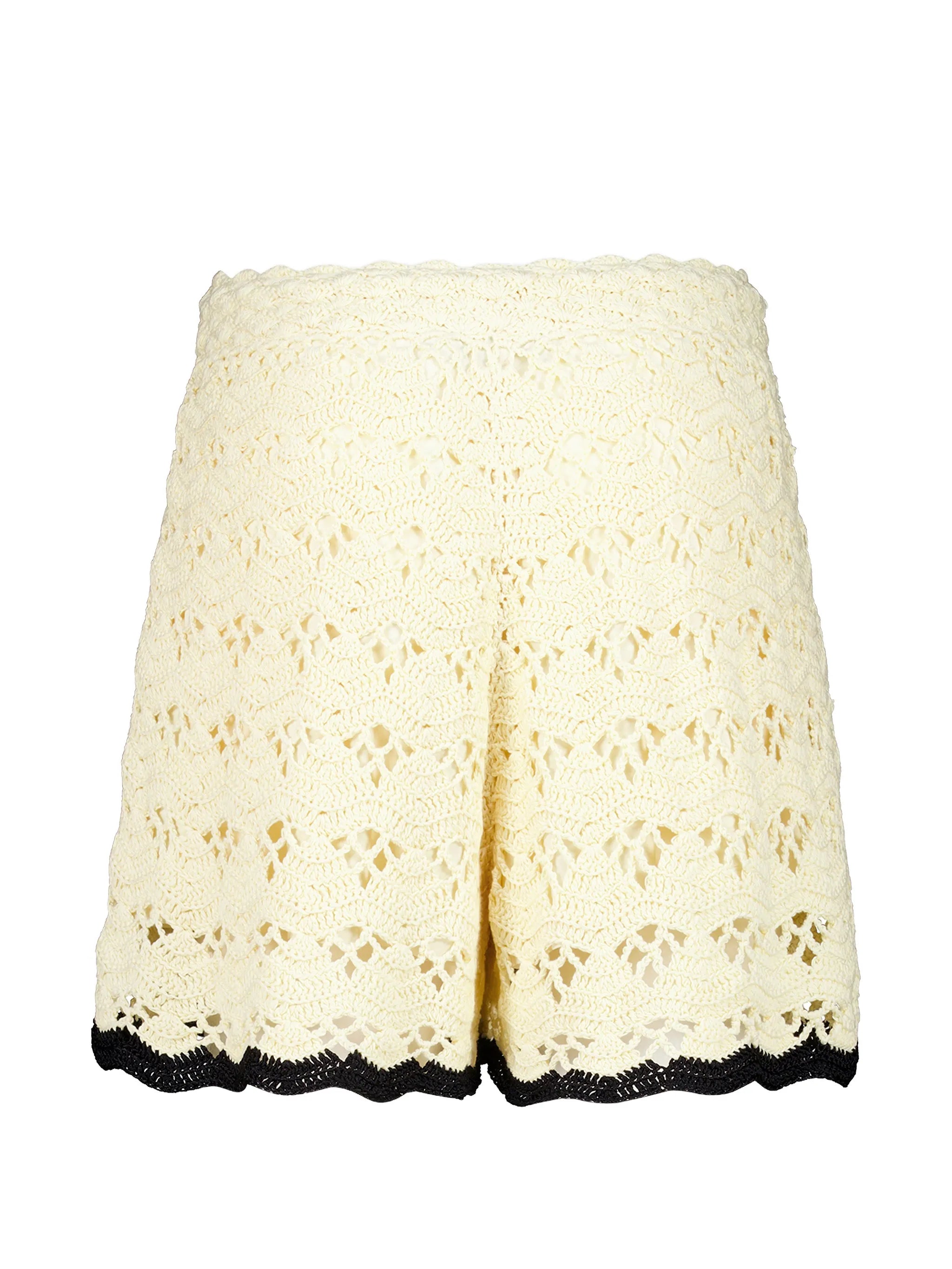 Aster crochet shorts