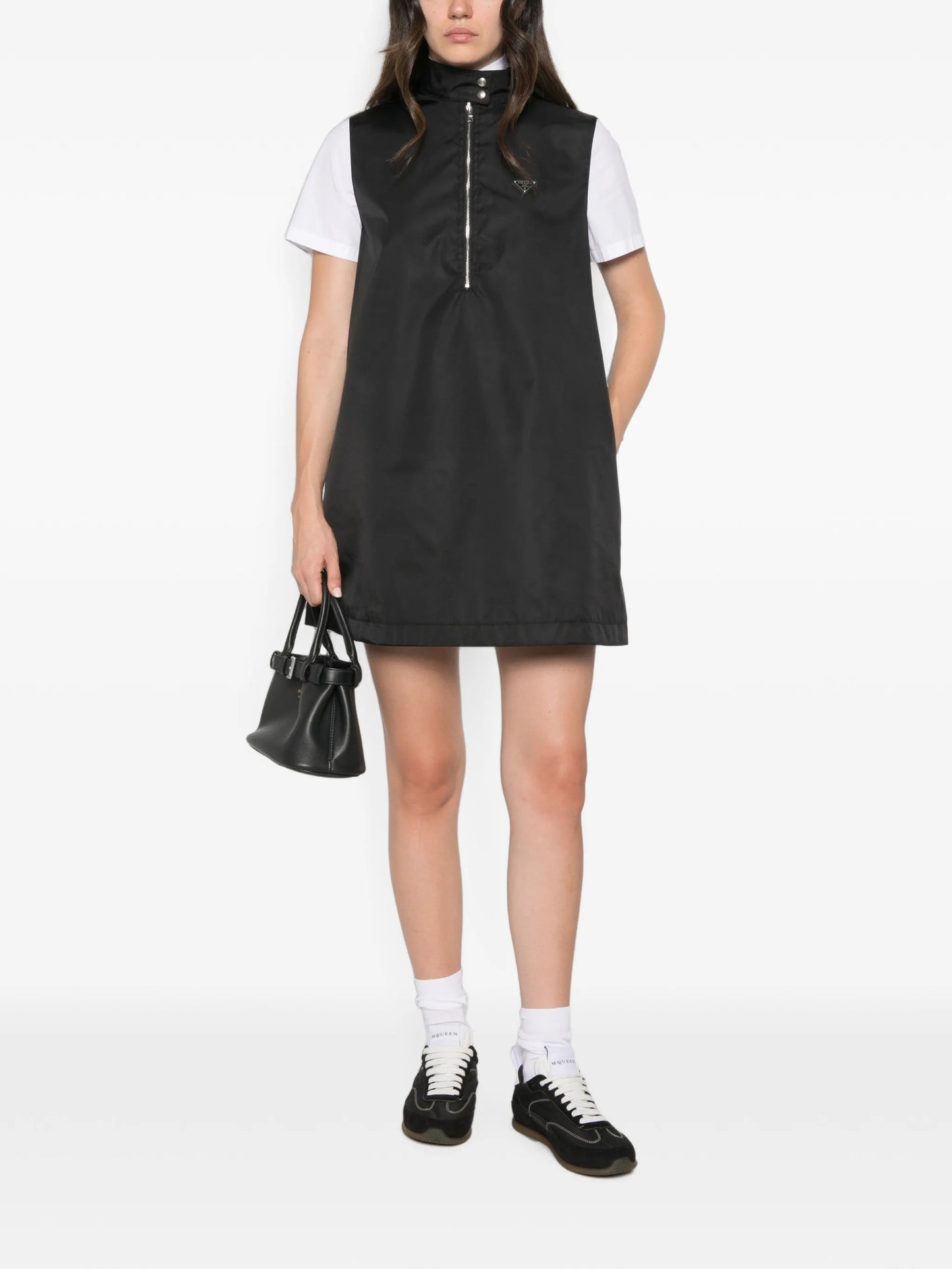 A-line sleeveless mini dress