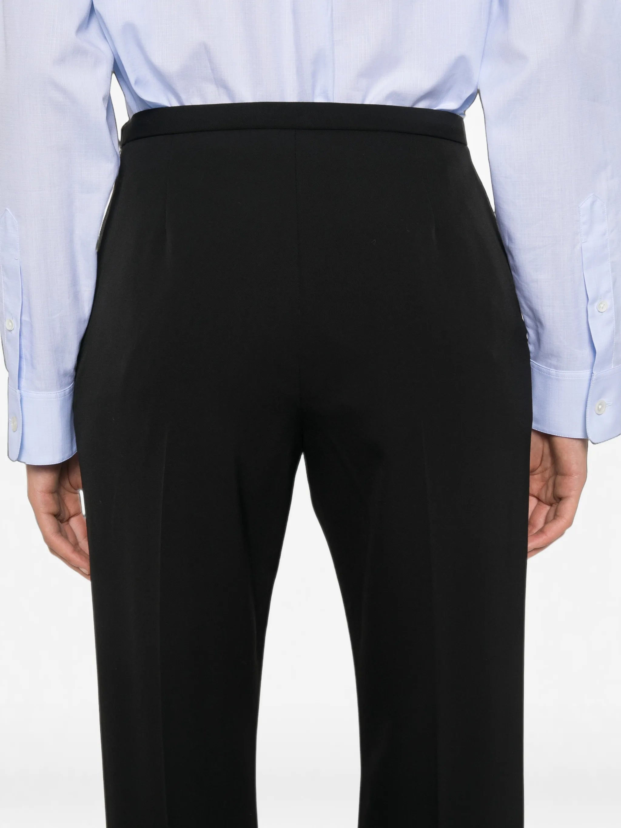 Cyril front-pleat trousers