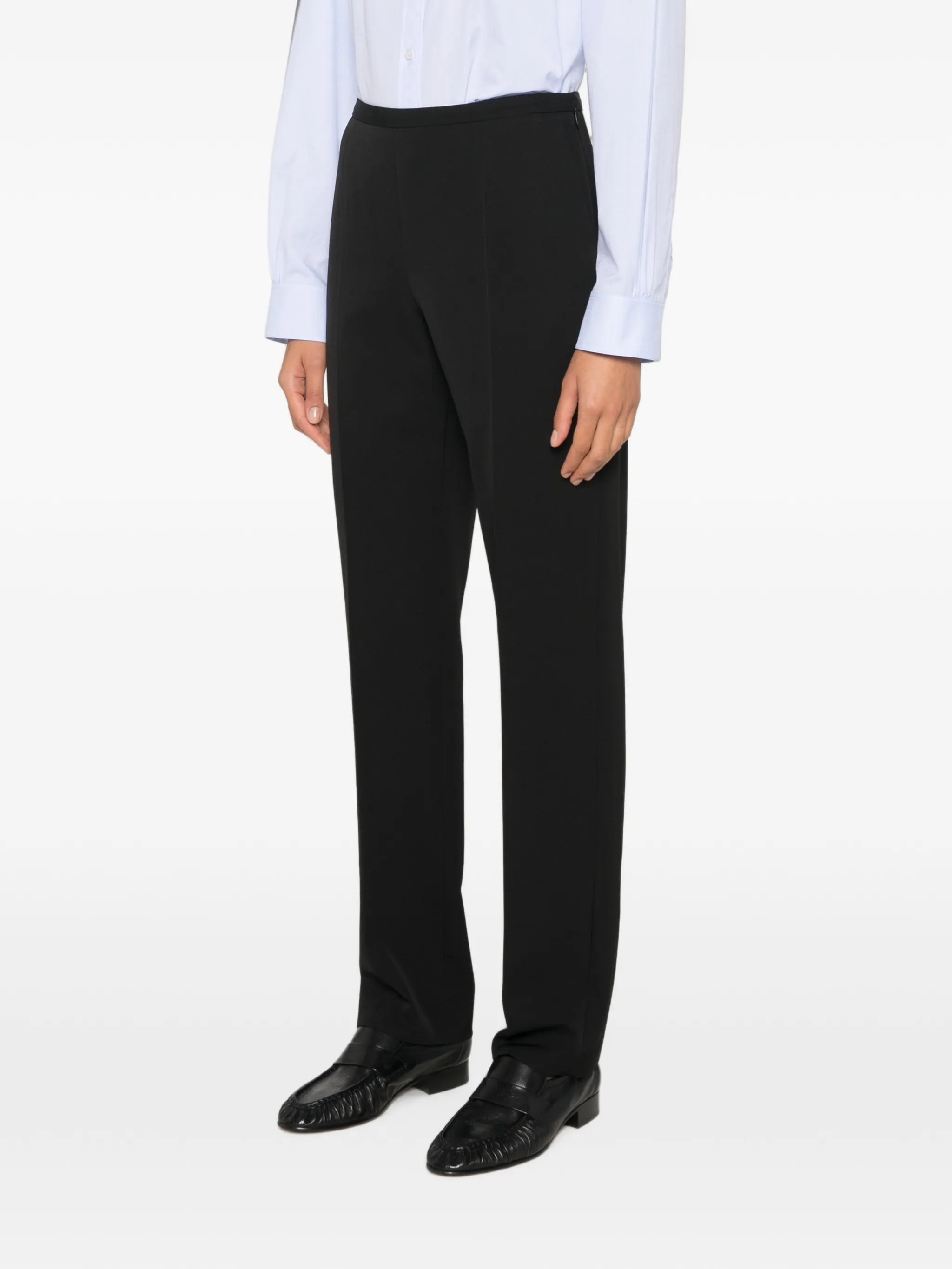 Cyril front-pleat trousers