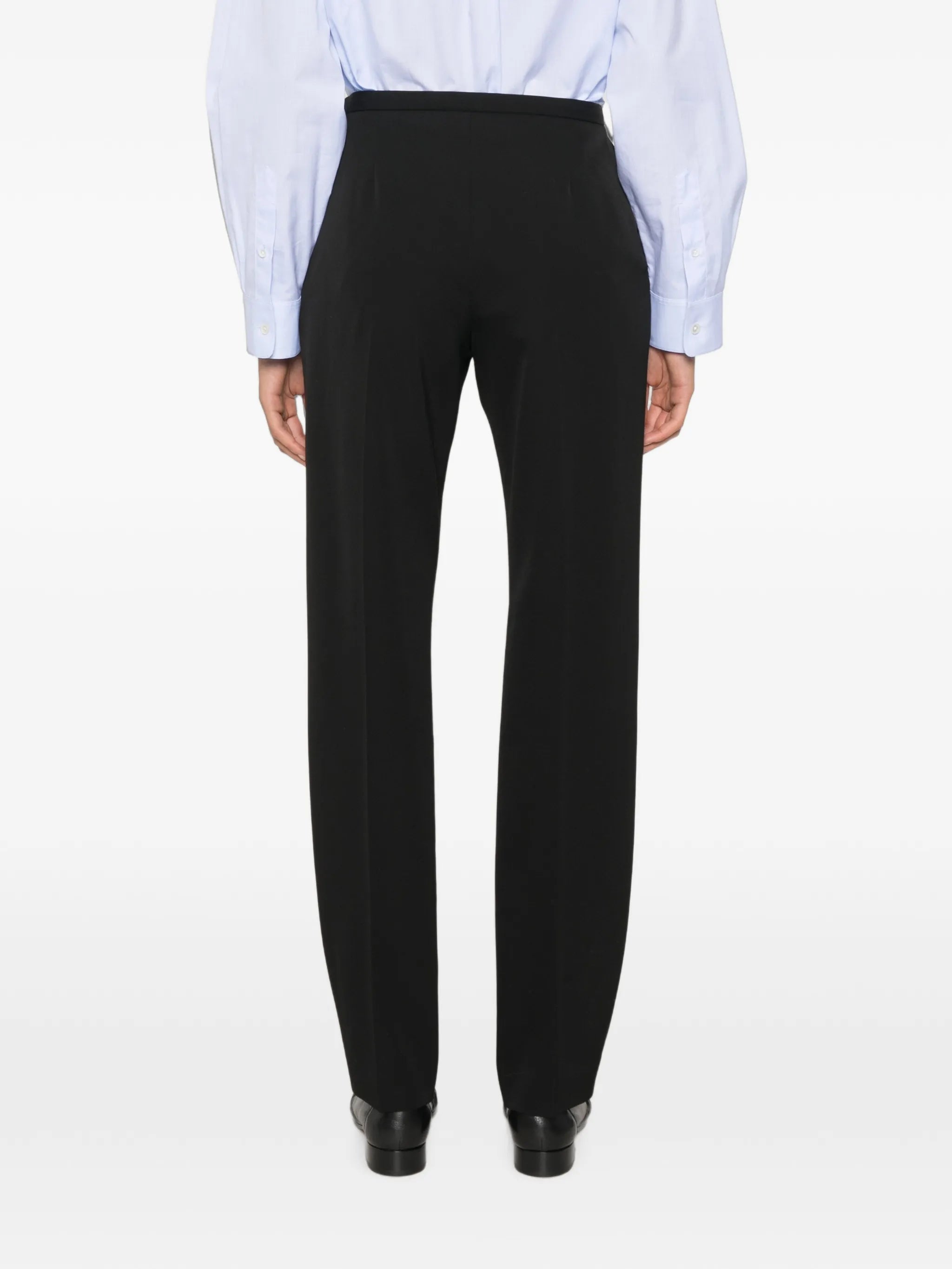 Cyril front-pleat trousers