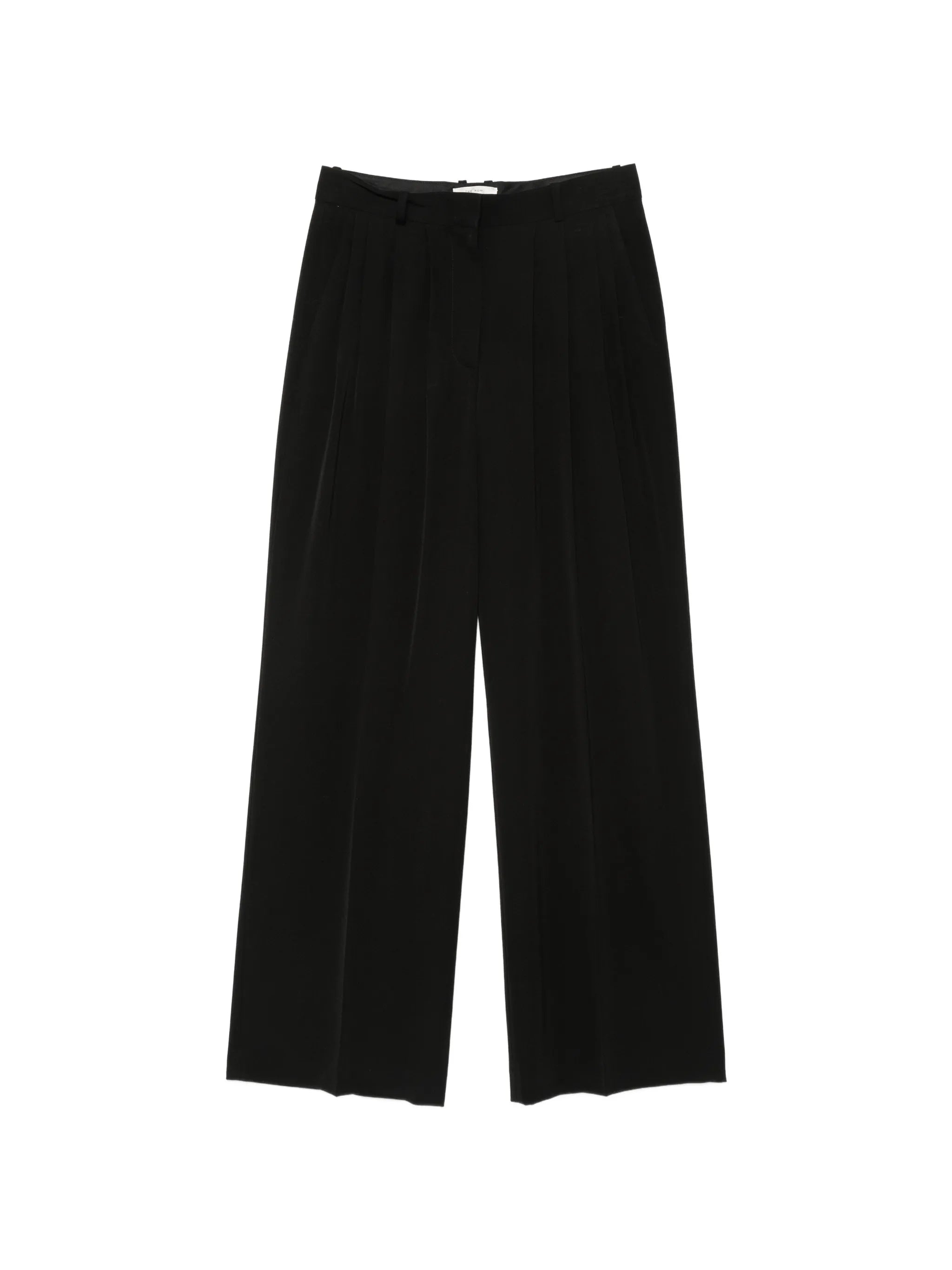 pleated wide-leg trousers
