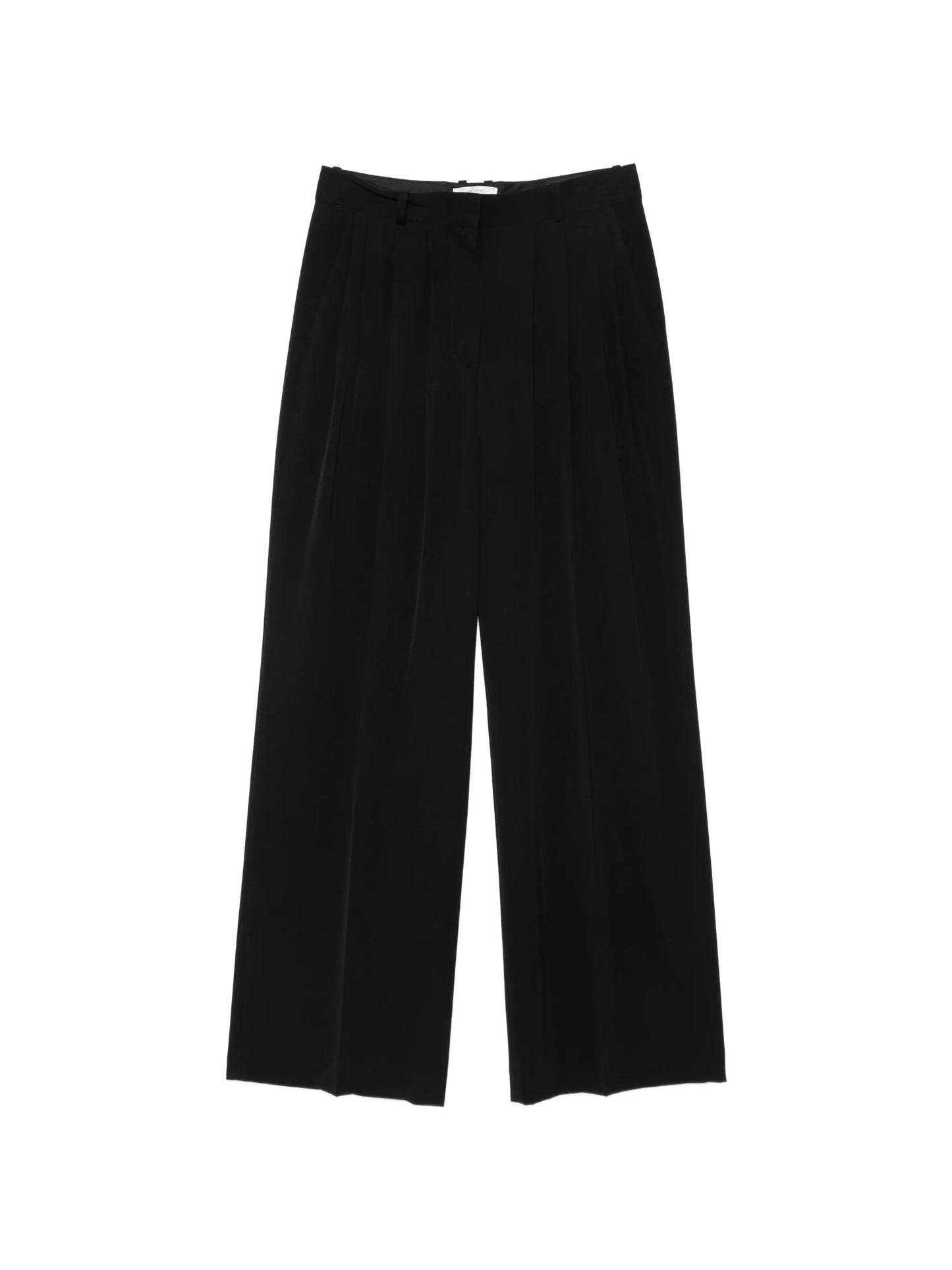 pleated wide-leg trousers