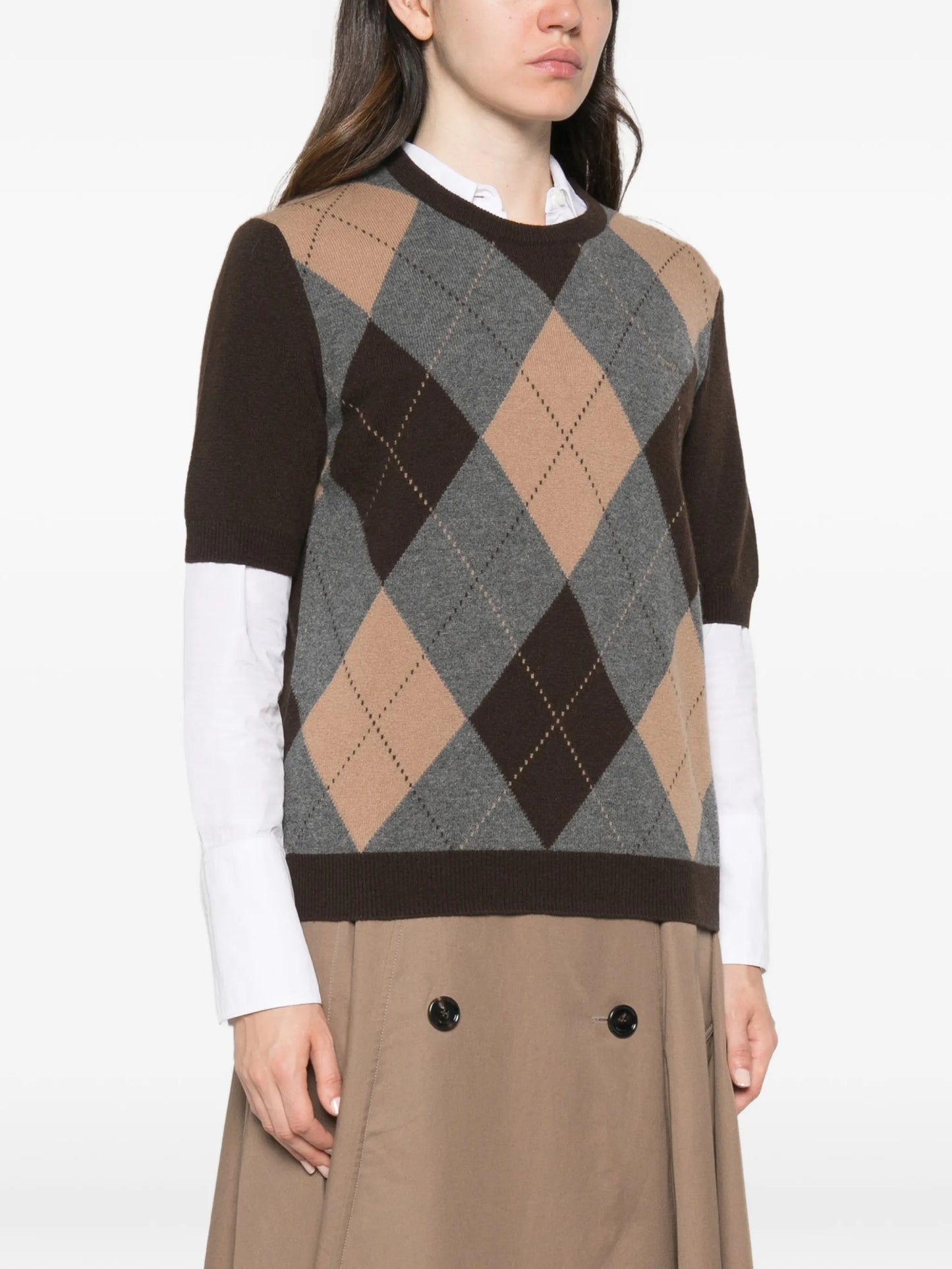 crew neck short-sleeve top