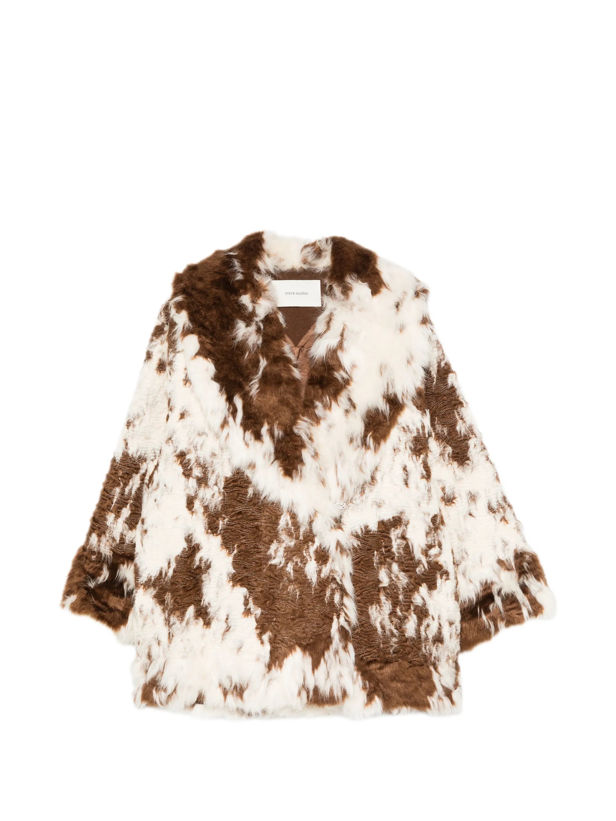 Heft fur coat flecked