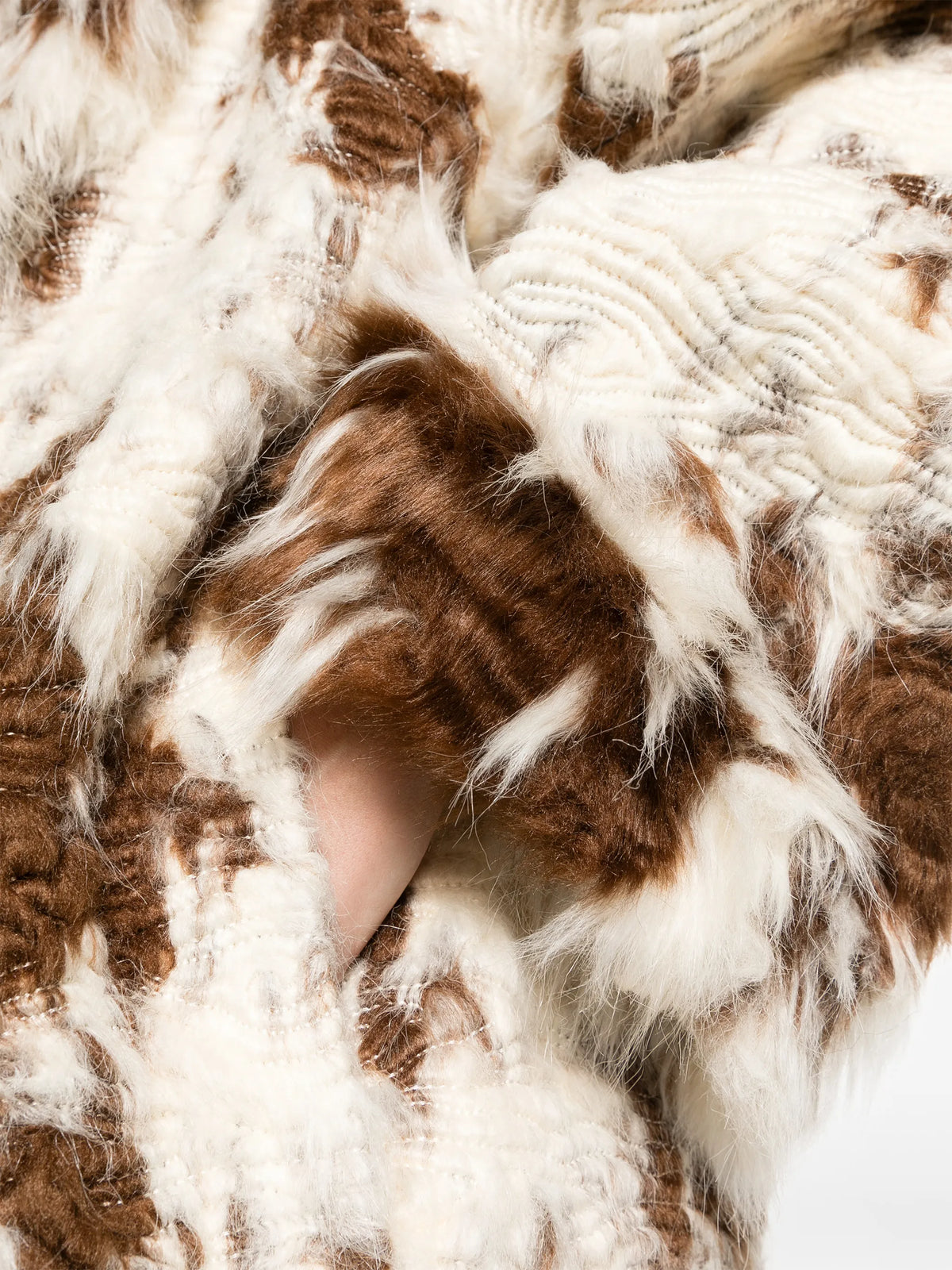 Heft fur coat flecked
