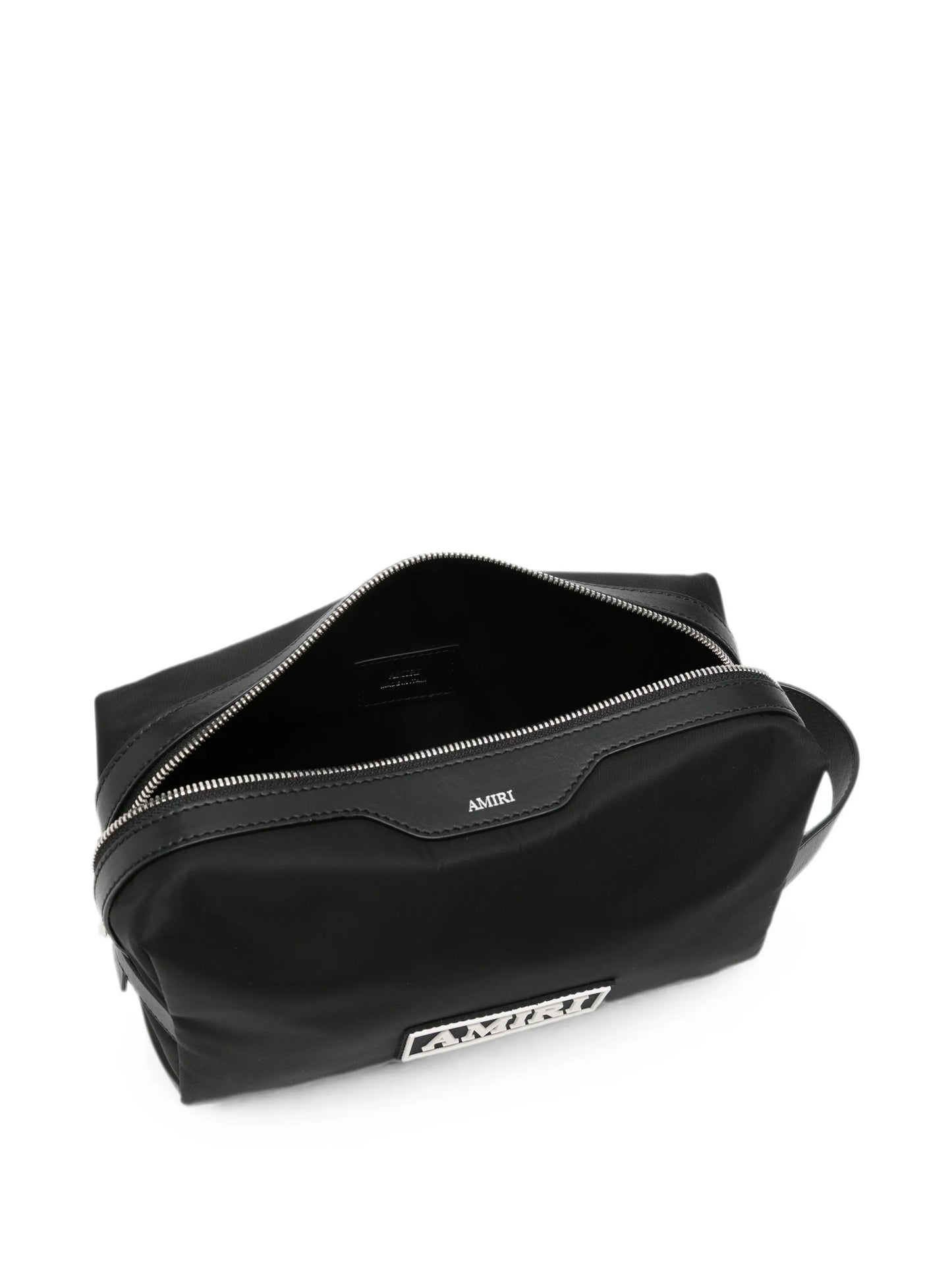 logo-patch wash bag