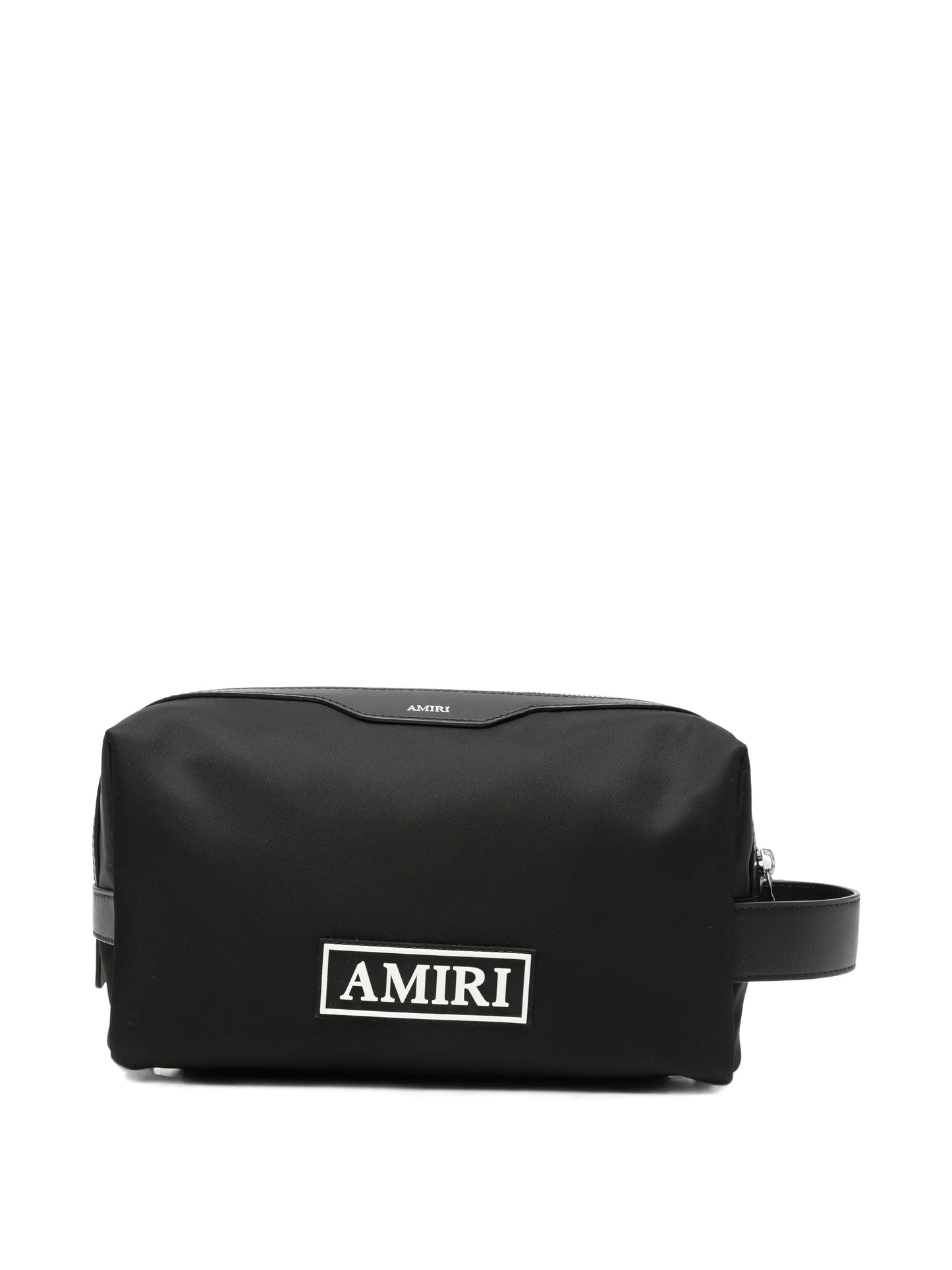logo-patch wash bag