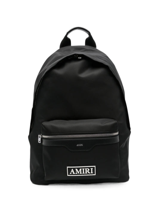 logo-patch zip-fastening backpack