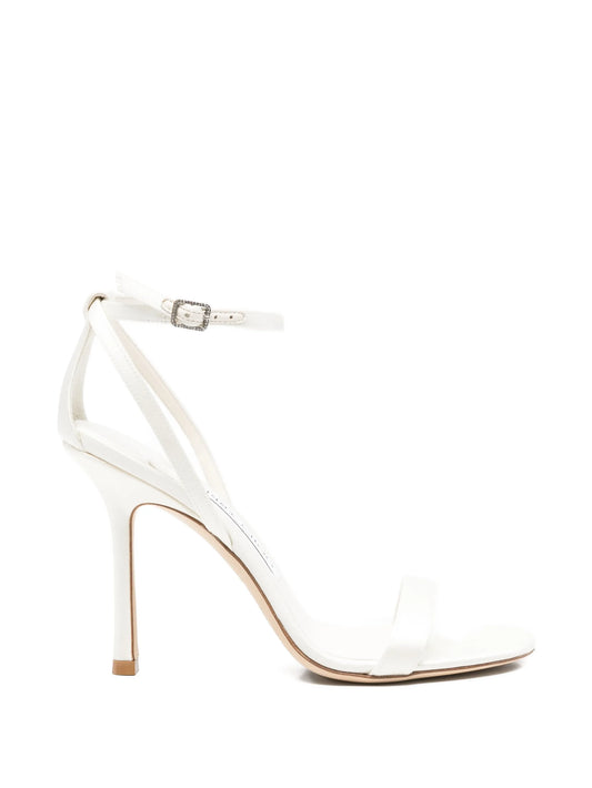 Moza crystal-buckle ankle-strap sandals