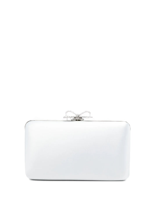 bow-detail mini clutch bag