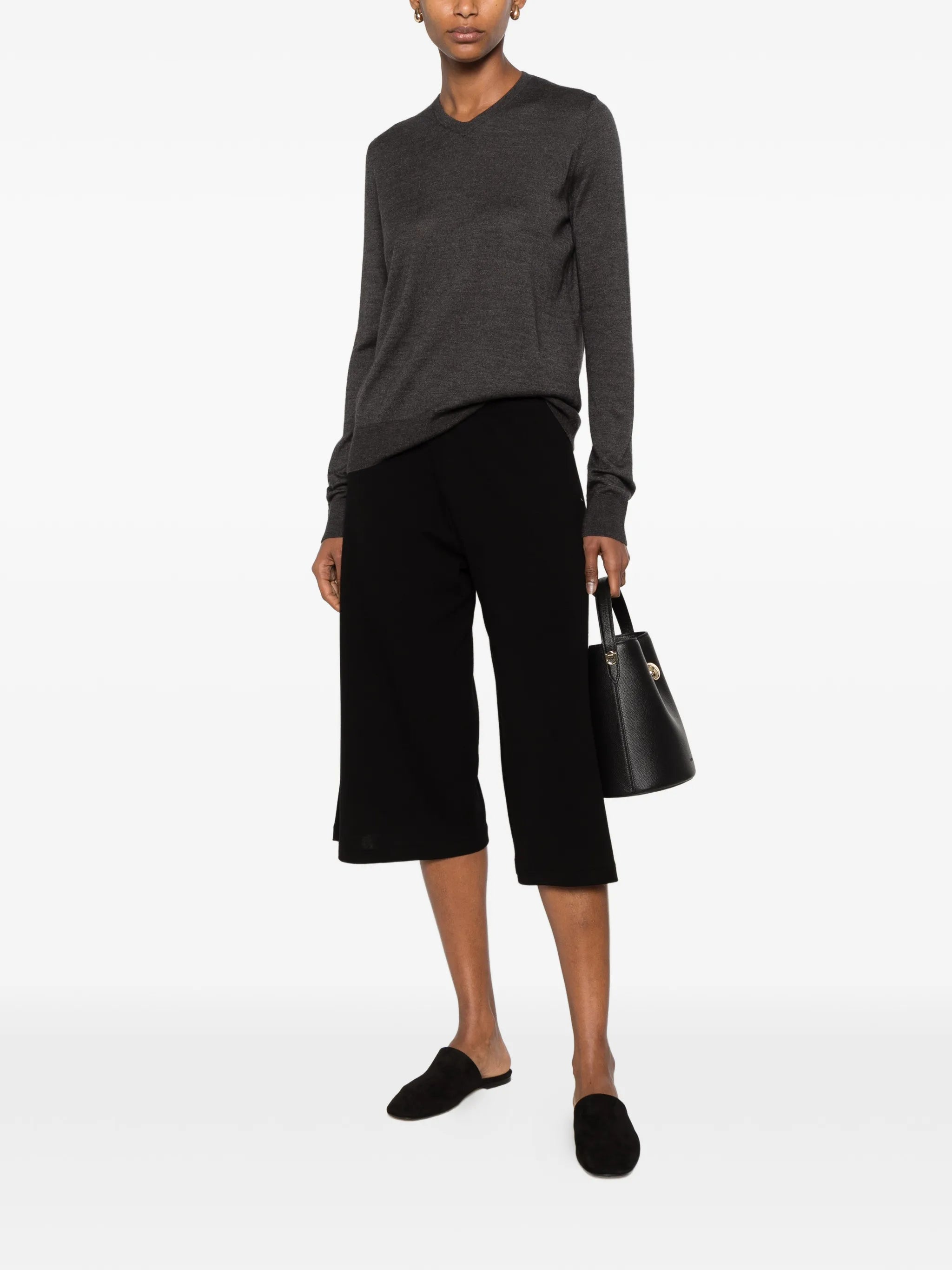 Ondre V-neck long-sleeve sweater