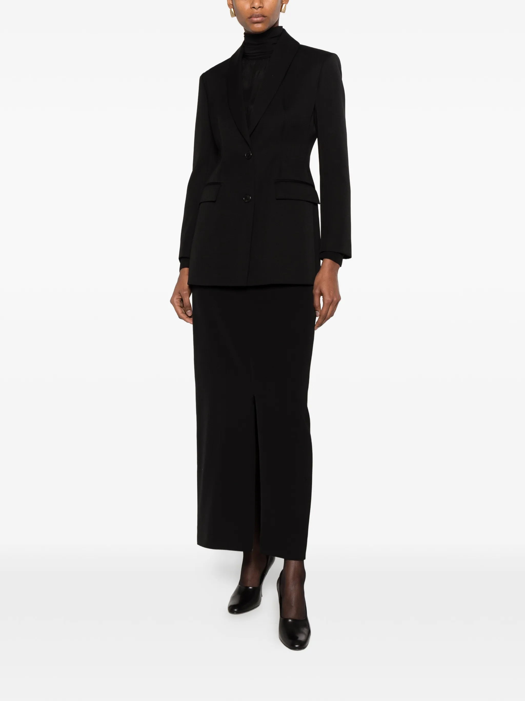Iphora front-slit maxi skirt