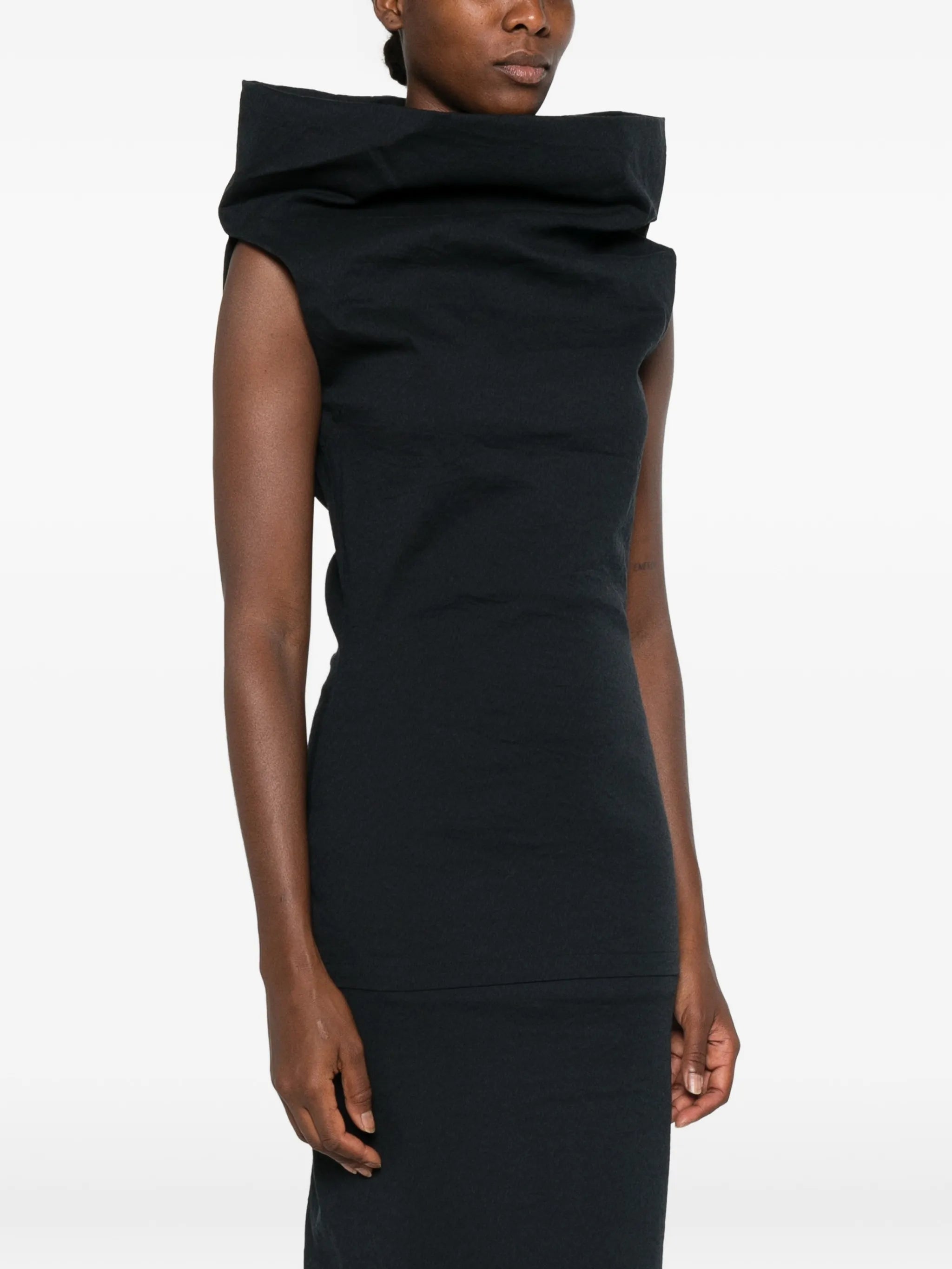 asymmetric-neck top