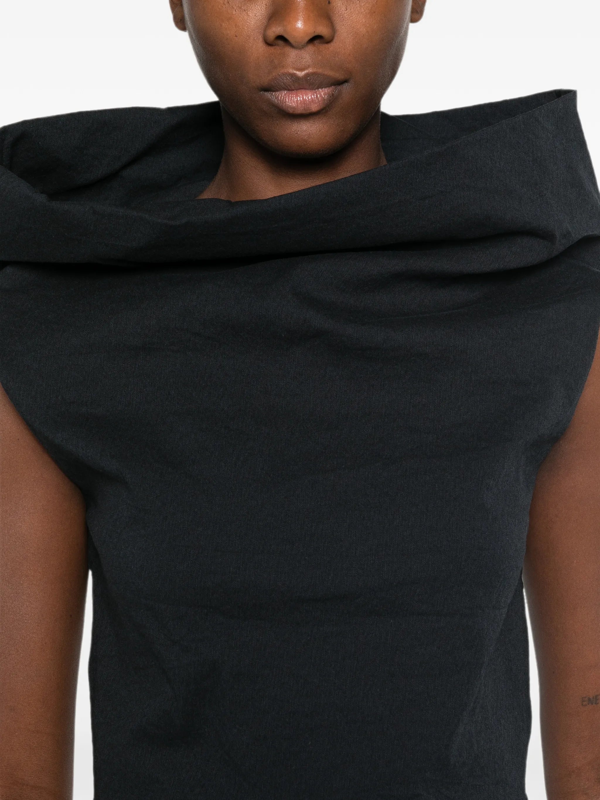 asymmetric-neck top