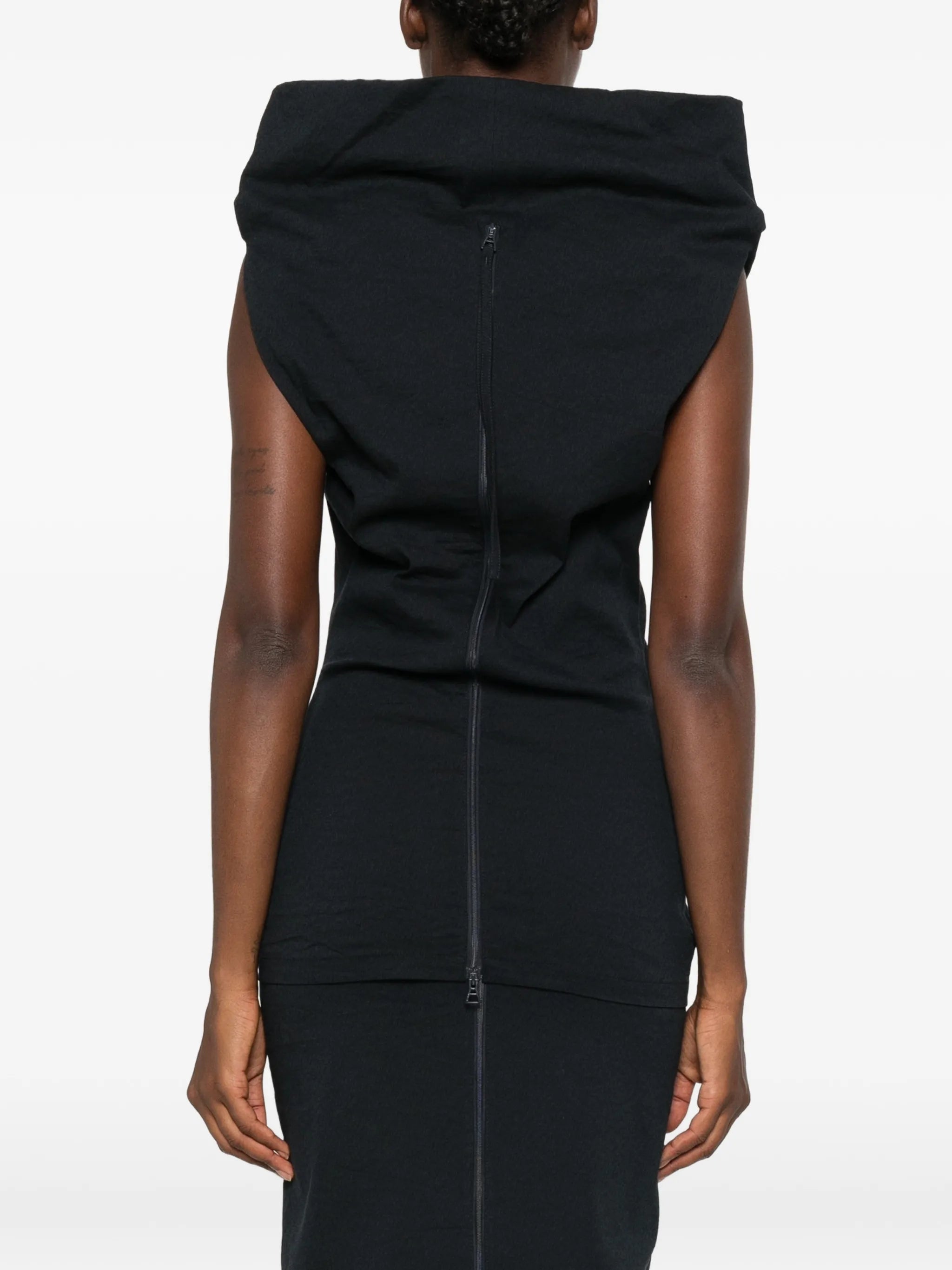 asymmetric-neck top