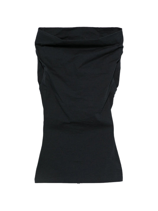 asymmetric-neck top