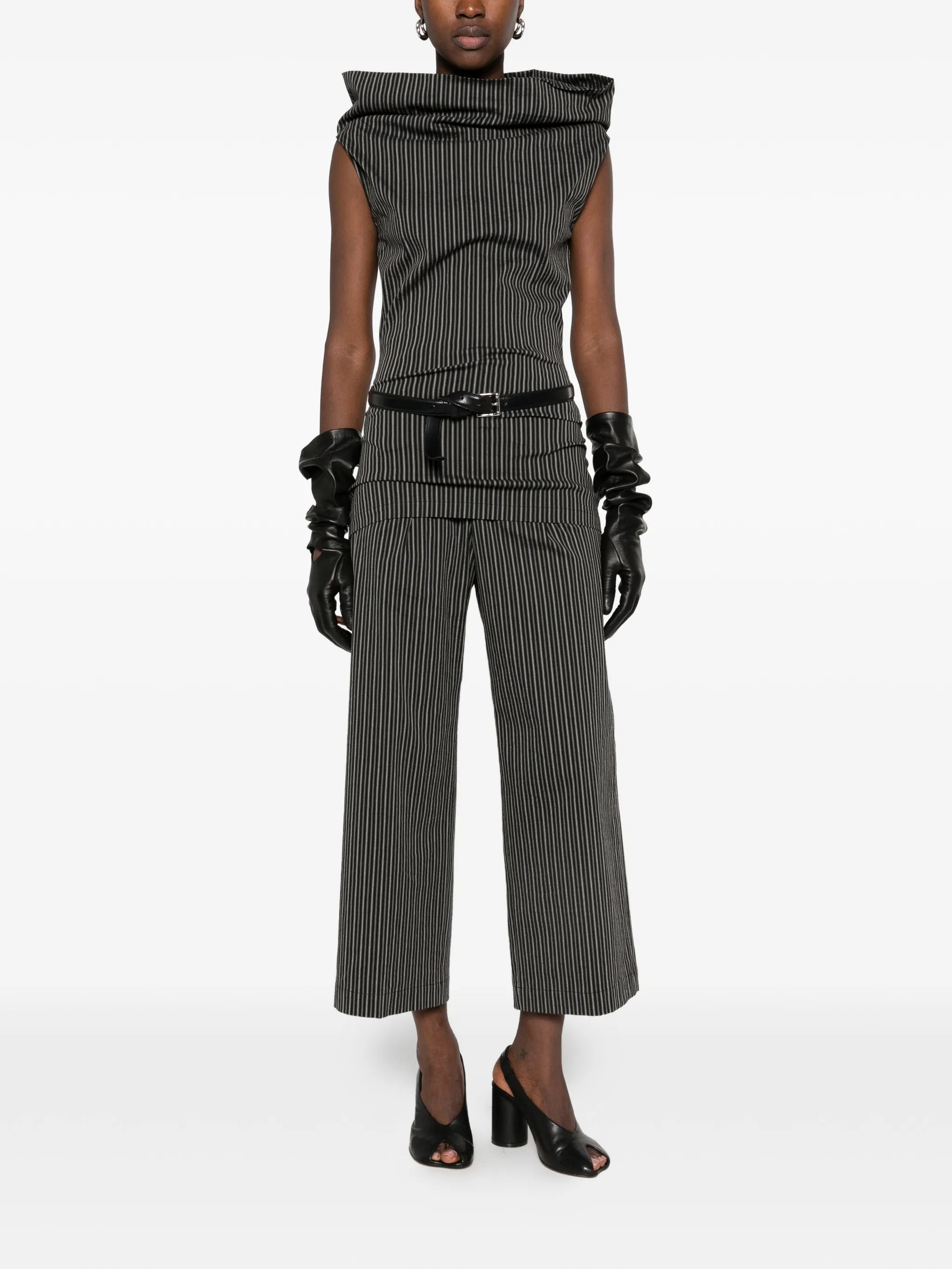 Allow Stripe high-neck top