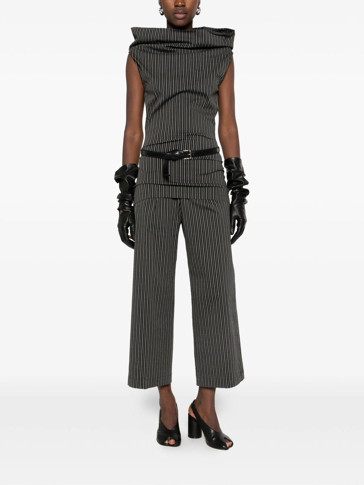 Allow Stripe high-neck top
