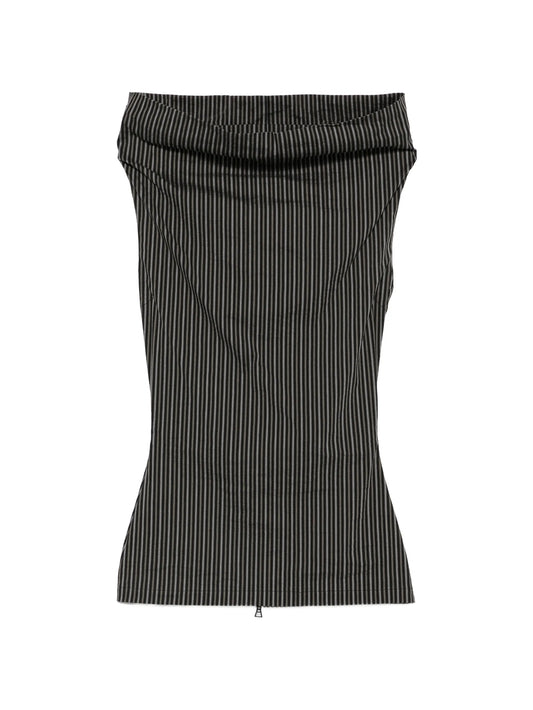 Allow Stripe high-neck top