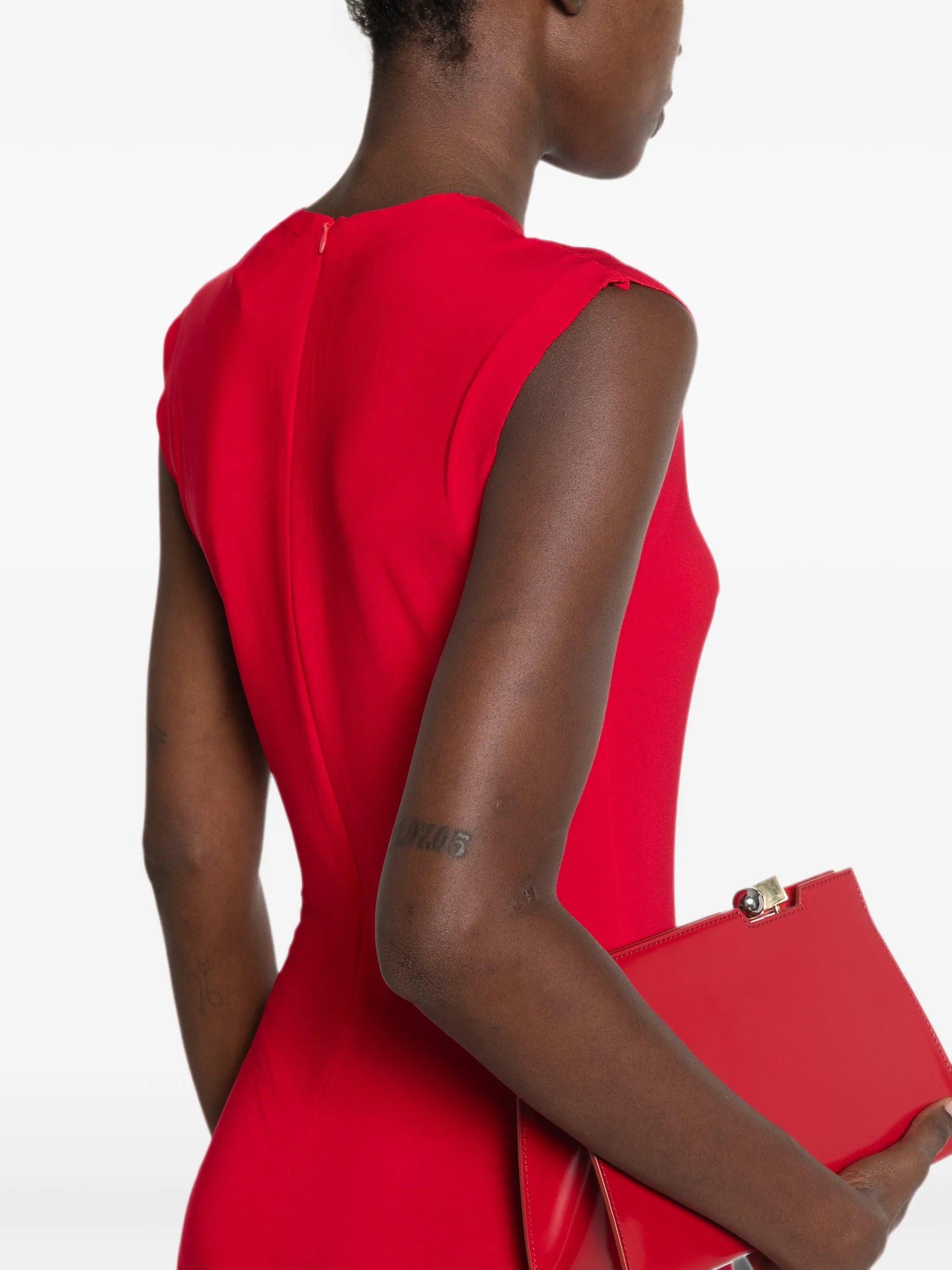 sleeveless wide-leg jumpsuit