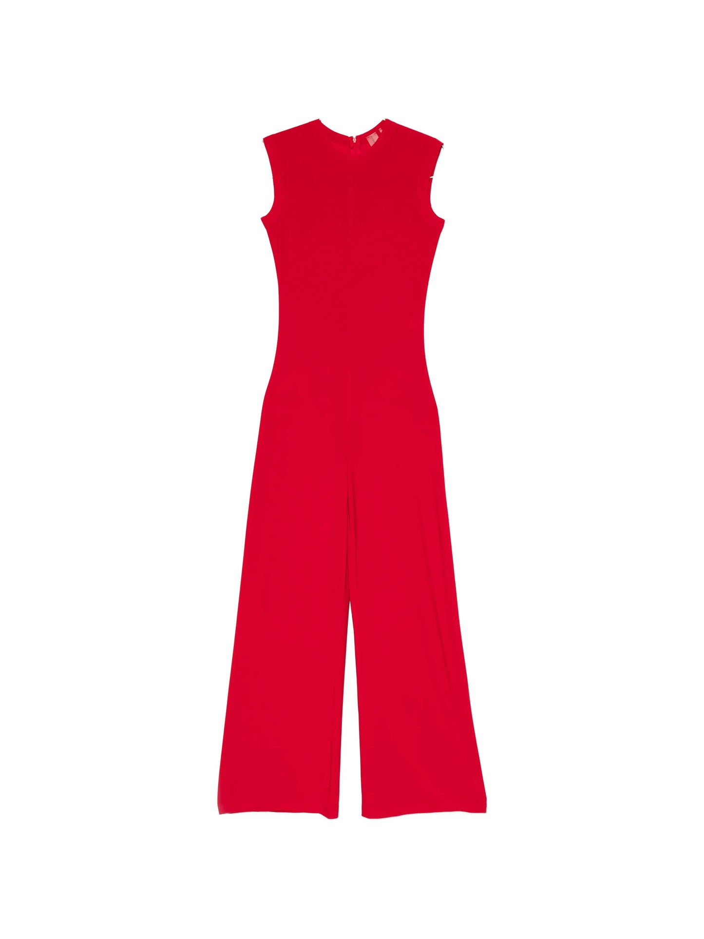 sleeveless wide-leg jumpsuit